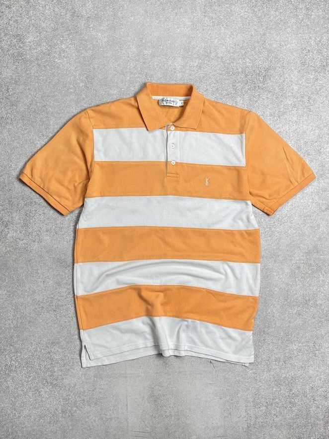 Other Vintage YSL Yves Saint Laurent Striped Polo Shirt M Size US M / EU 48-50 / 2 - 1 Thumbnail