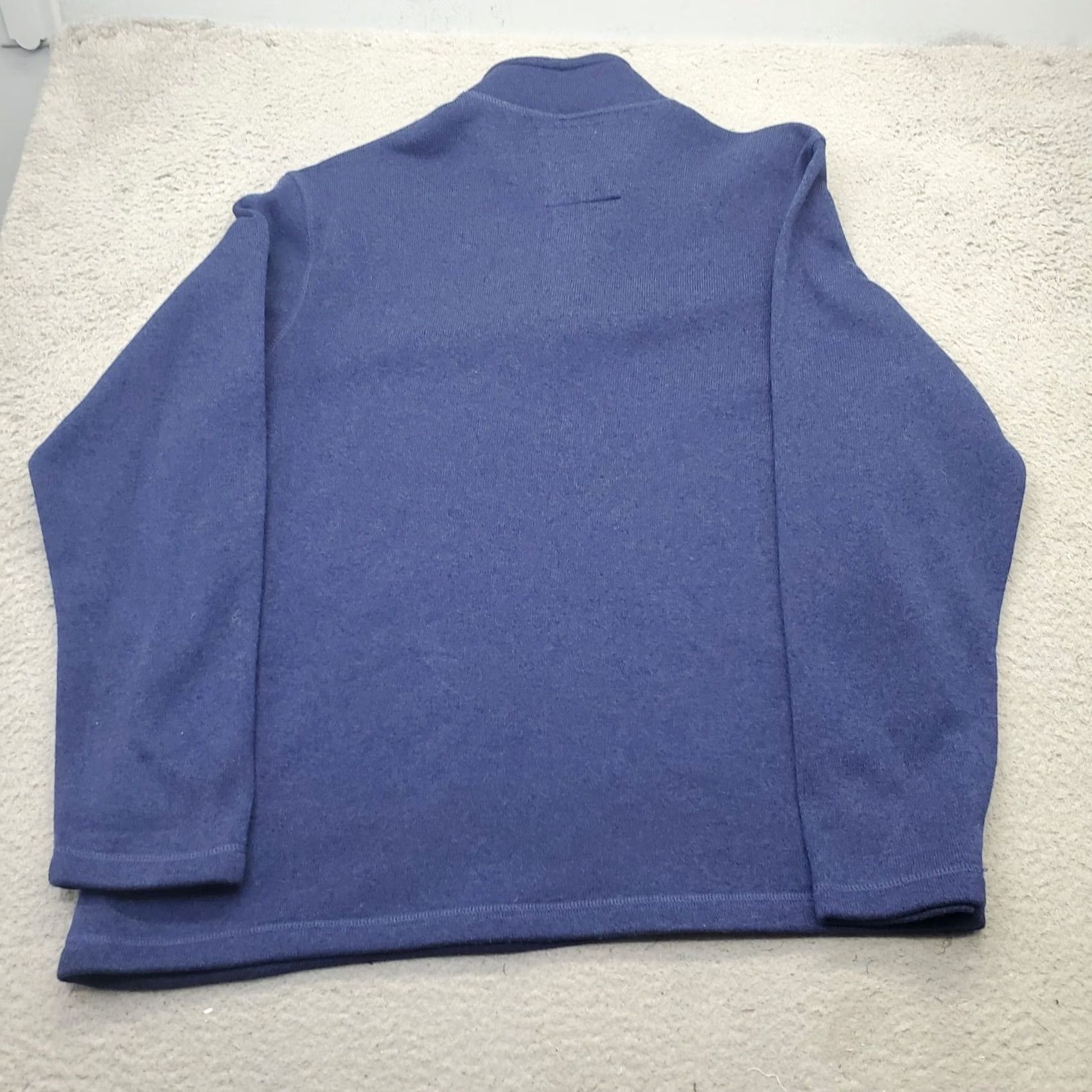 Vintage G.H. Bass & Co. Sweatshirt Mens XXL Blue 1/4 Zip Mock Neck Sherpa Lined Sweatshirt Size US XXL / EU 58 / 5 - 2 Thumbnail