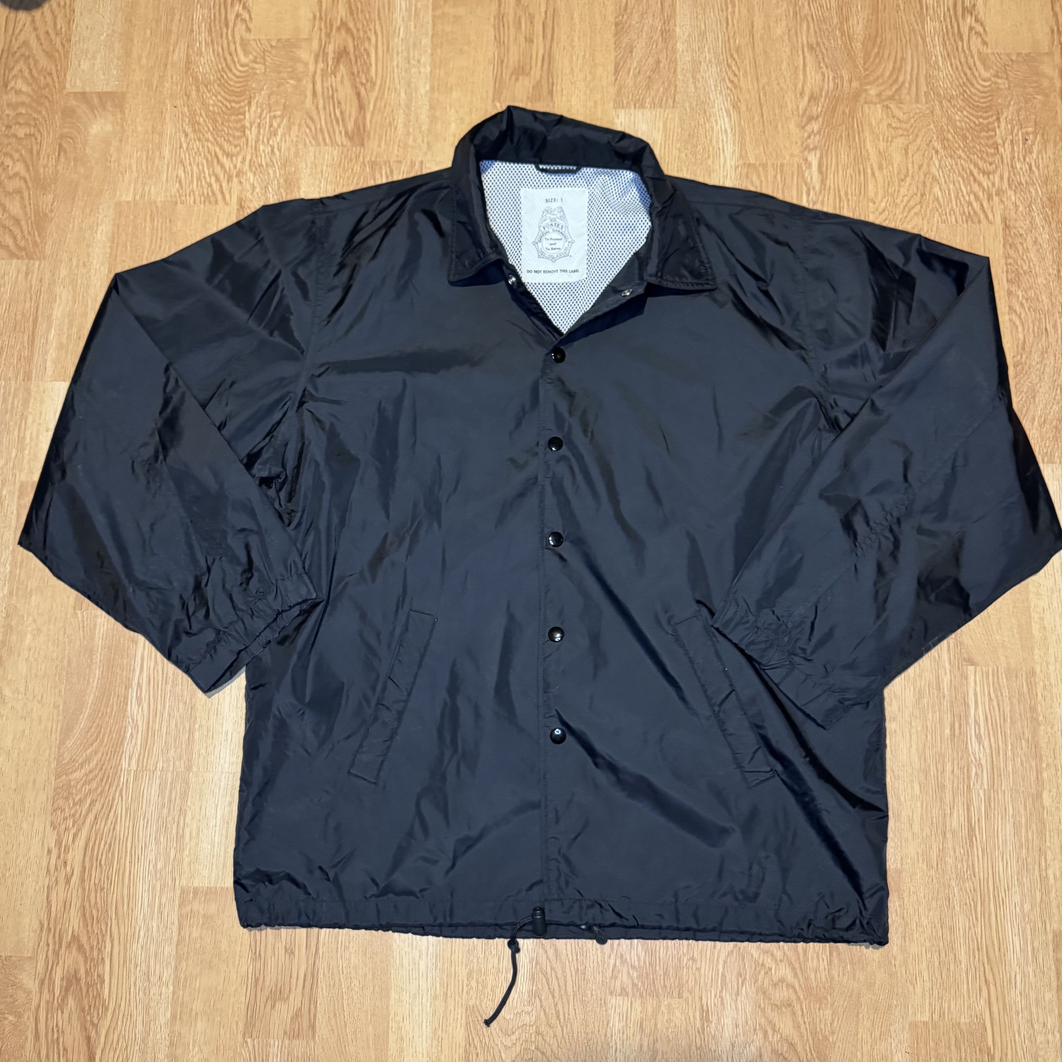 Uniform Wares Vintage Black Security Nylon Jacket 90s Size US S / EU 44-46 / 1 - 1 Thumbnail