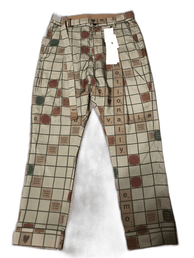 Sacai Sacai Casual Pants Collaboration with Love Heart-2506 Size US 26 / EU 42 - 1 Thumbnail
