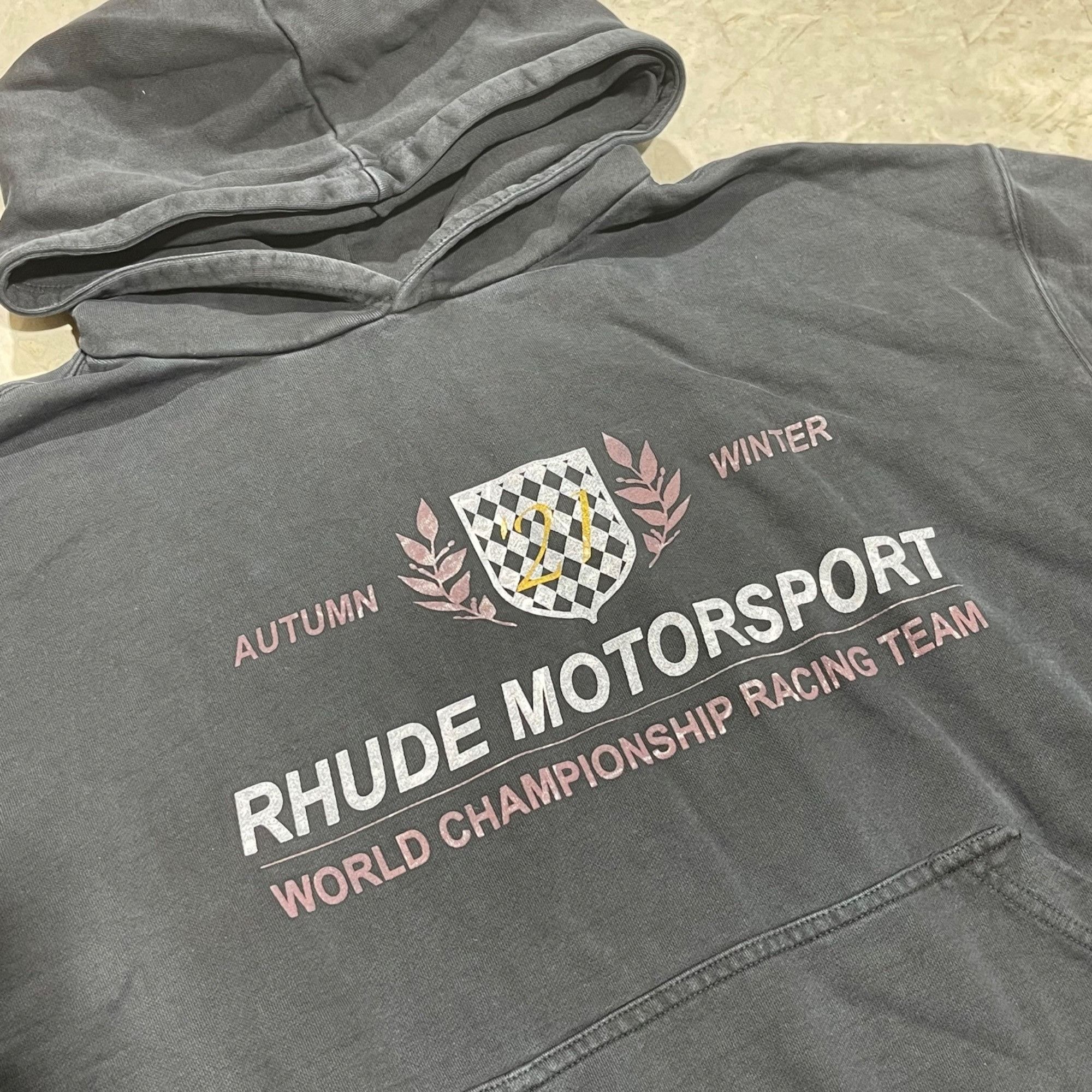 Rhude NEW RHUDE MOTORSPORTS HOODIE SZ MEDIUM Size US M / EU 48-50 / 2 - 3 Thumbnail