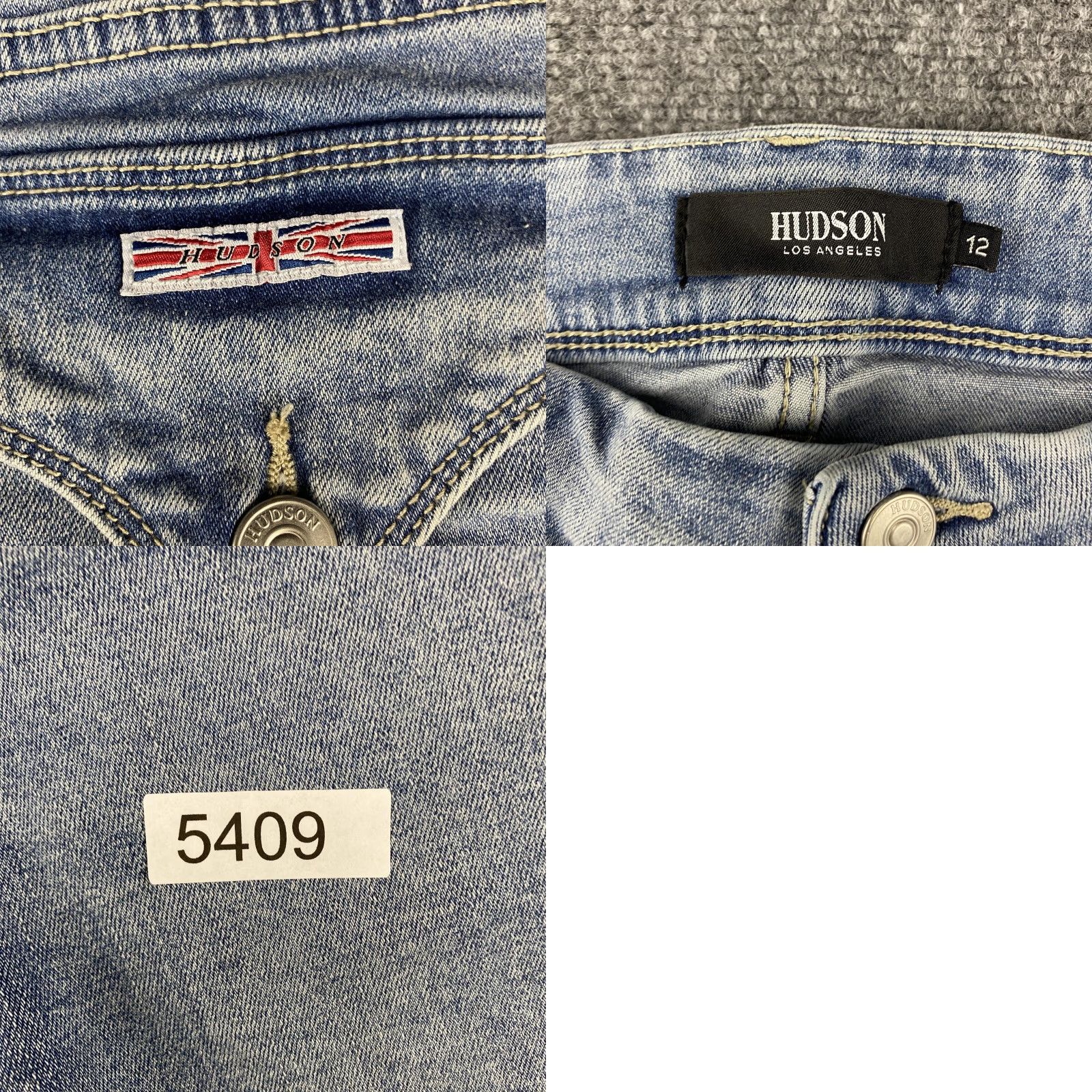 Hudson Hudson Jeans Womens 12 Light Wash Flap Pocket Straight Leg Denim Union Jack Shirt? Size 34" / US 12 / IT 48 - 8 Thumbnail