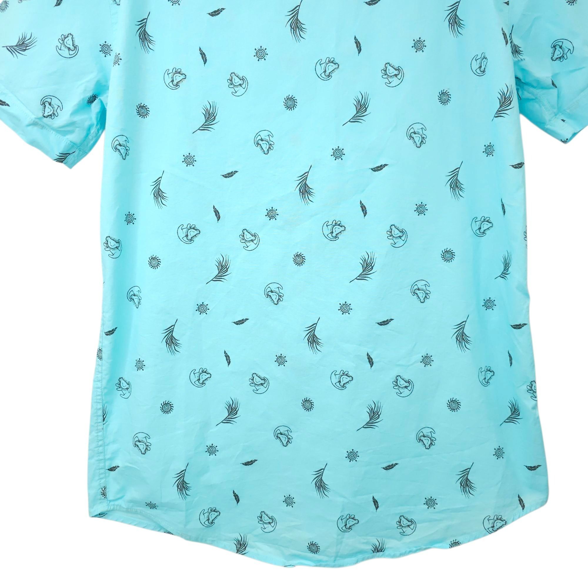 Disney Disney The Lion King Woven Button Front Shirt Adult S Simba Size US S / EU 44-46 / 1 - 13 Thumbnail