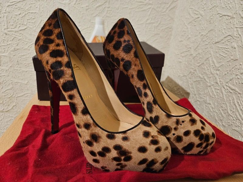Christian Louboutin Daffodile pony-style calfskin heels