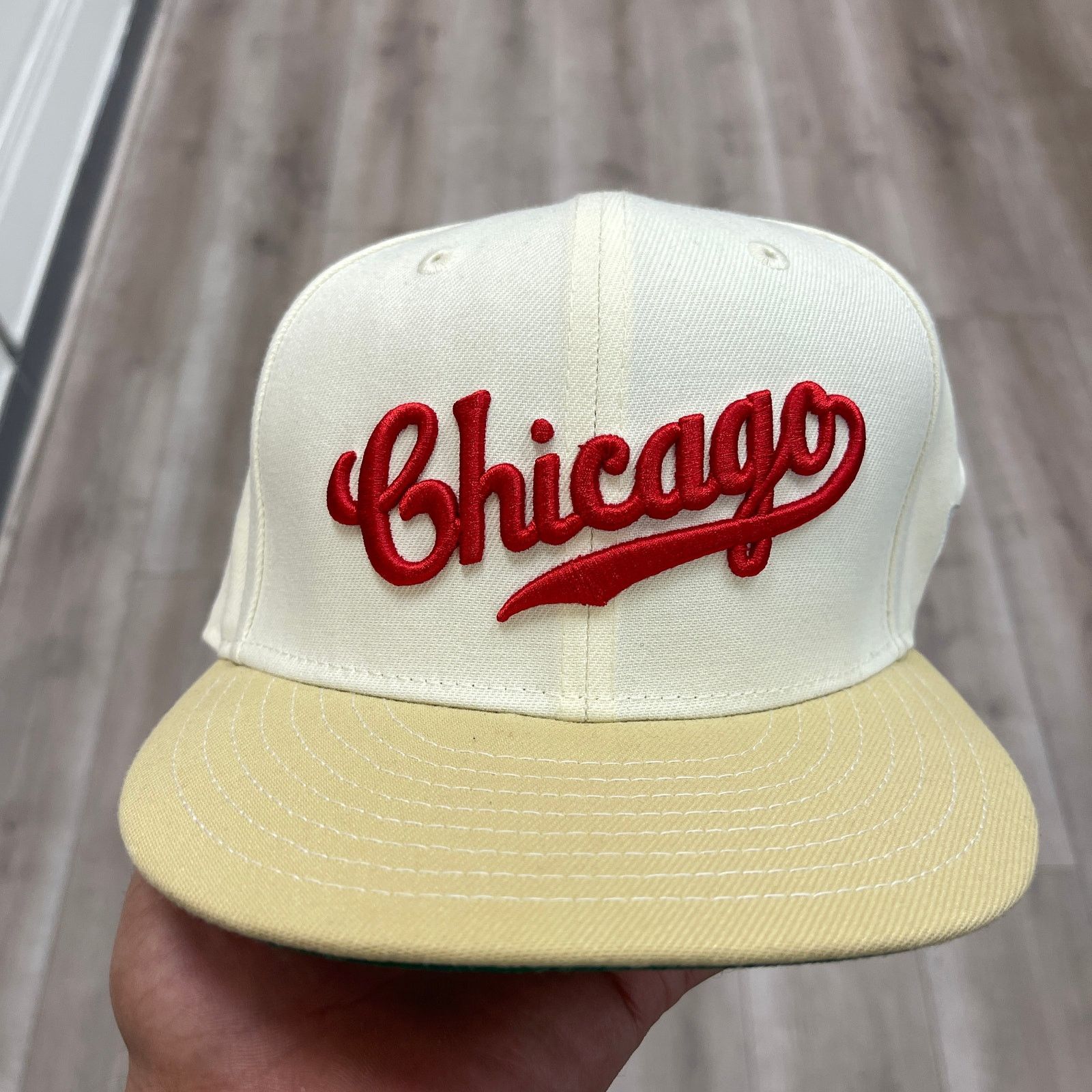 New Era Chicago Cubs New Era Ultra Script Fitted Hat Cap size 7 1/4 Size ONE SIZE - 2 Thumbnail