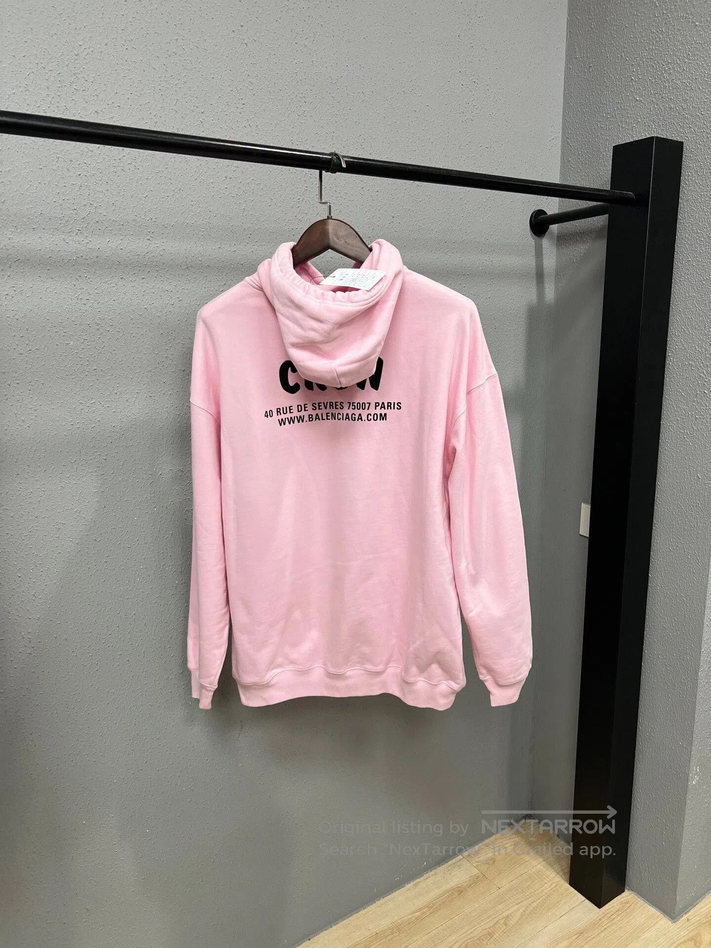 Balenciaga balenciaga pink crew neck hoodie. Size XS / US 0-2 / IT 36-38 - 2 Thumbnail