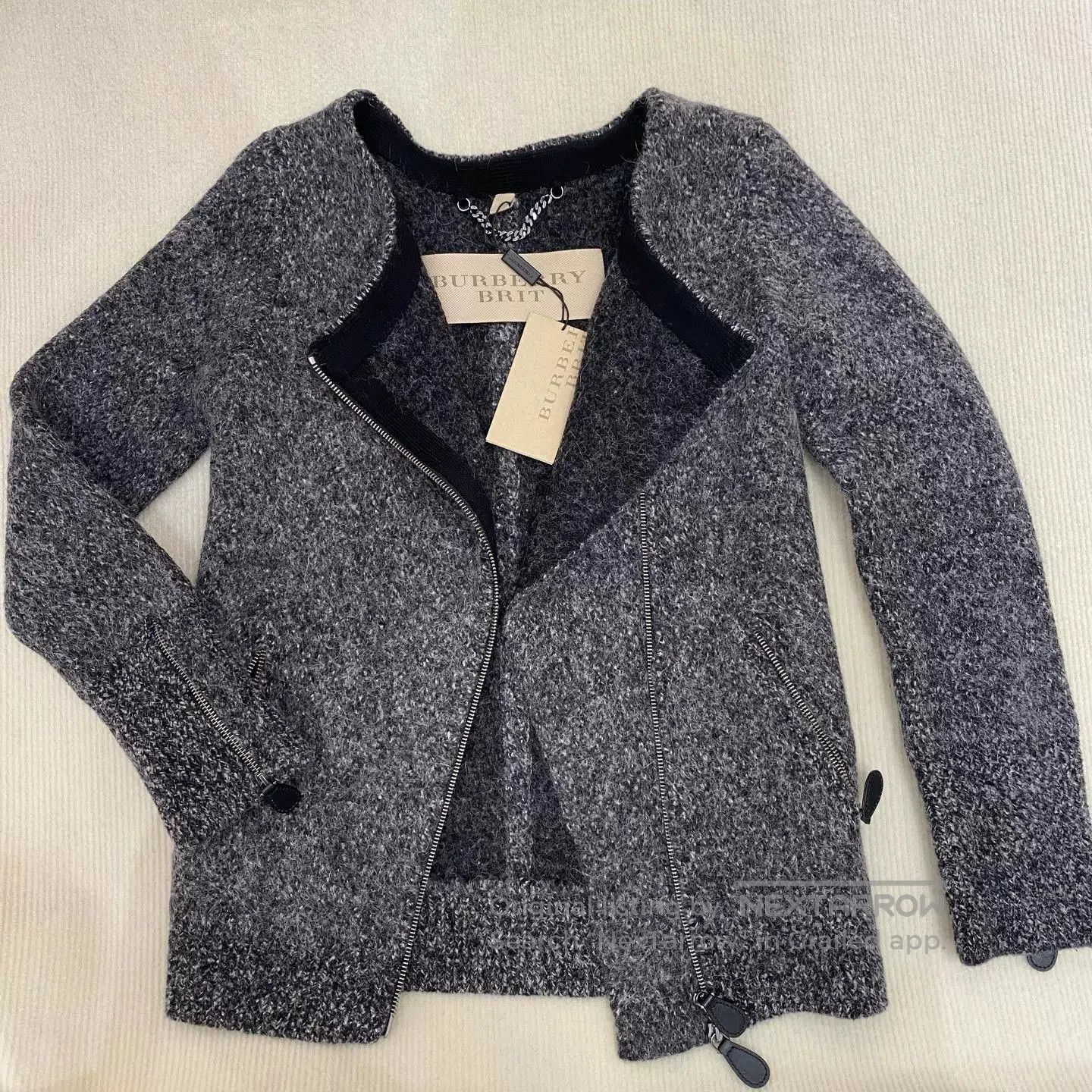 Burberry Burberry Gray Wool Blend Coat. Size US XXS / EU 40 - 1 Thumbnail
