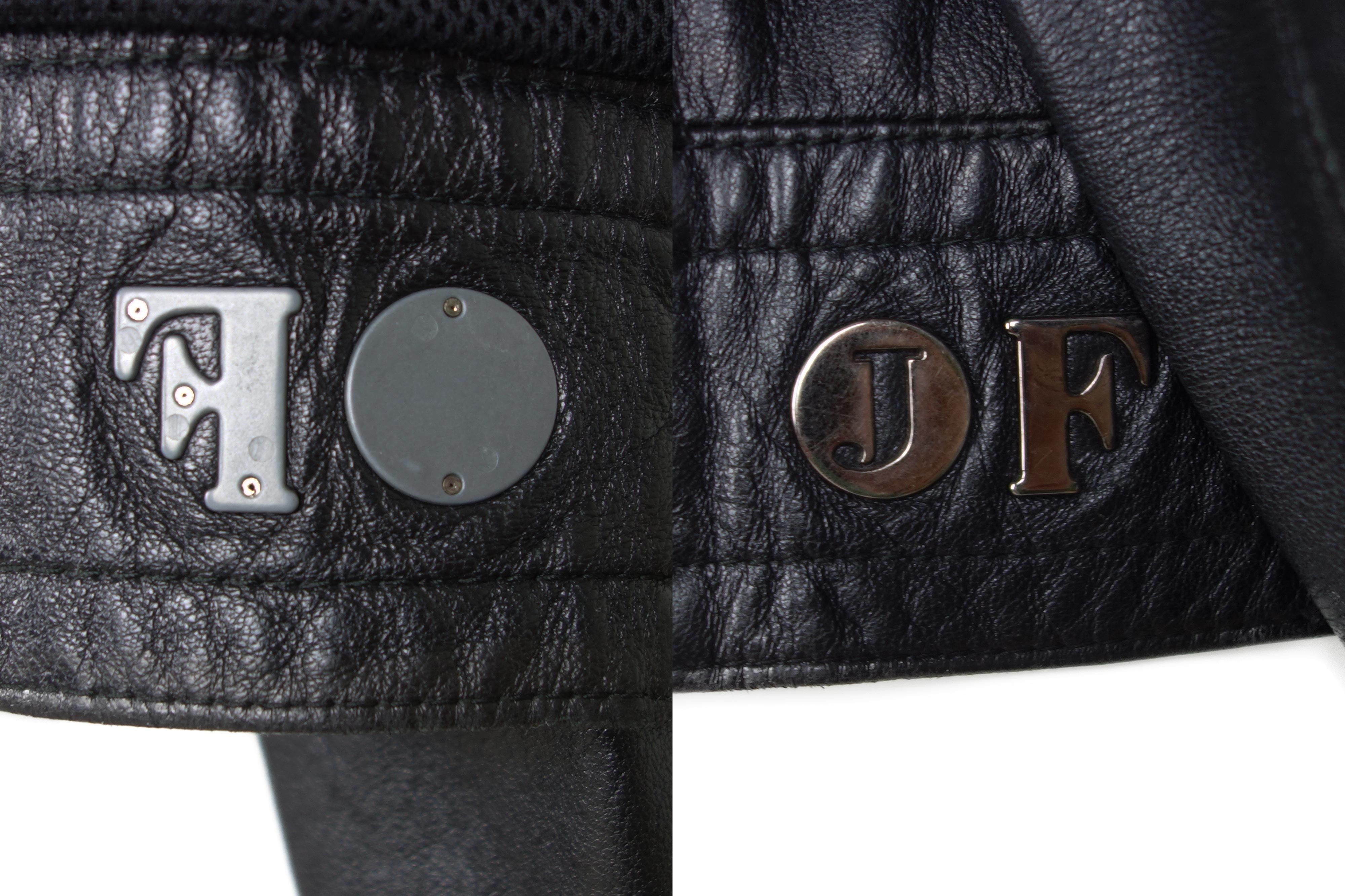 GF Ferre × Gianfranco Ferre GIANFRANCO FERRE Soft Leather Jacket Zip Vintage Size L 90s Size L / US 10 / IT 46 - 11 Thumbnail