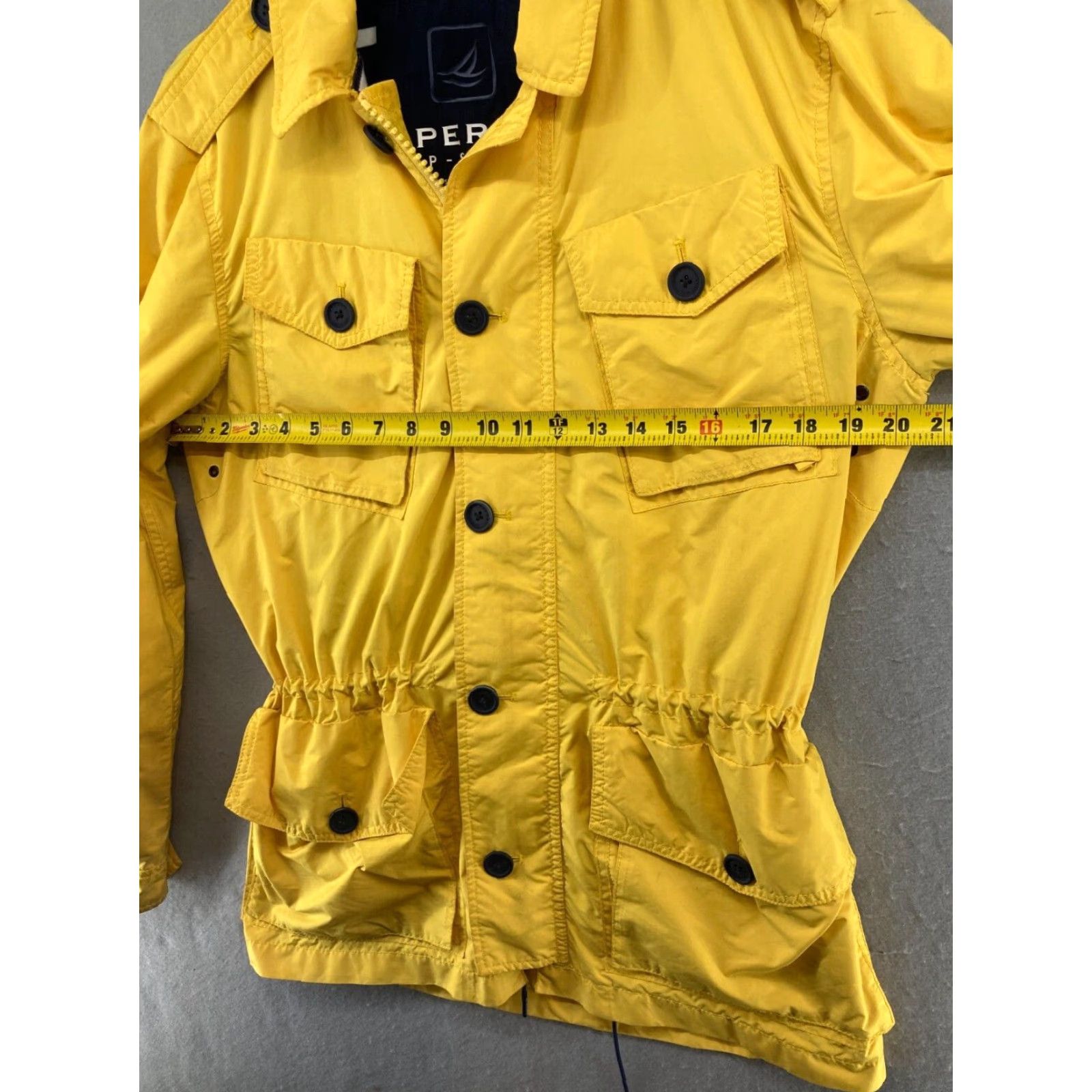 Sperry Sperry Top Sider Jacket Mens M Yellow Nautical Boating Cargo Size US M / EU 48-50 / 2 - 2 Thumbnail