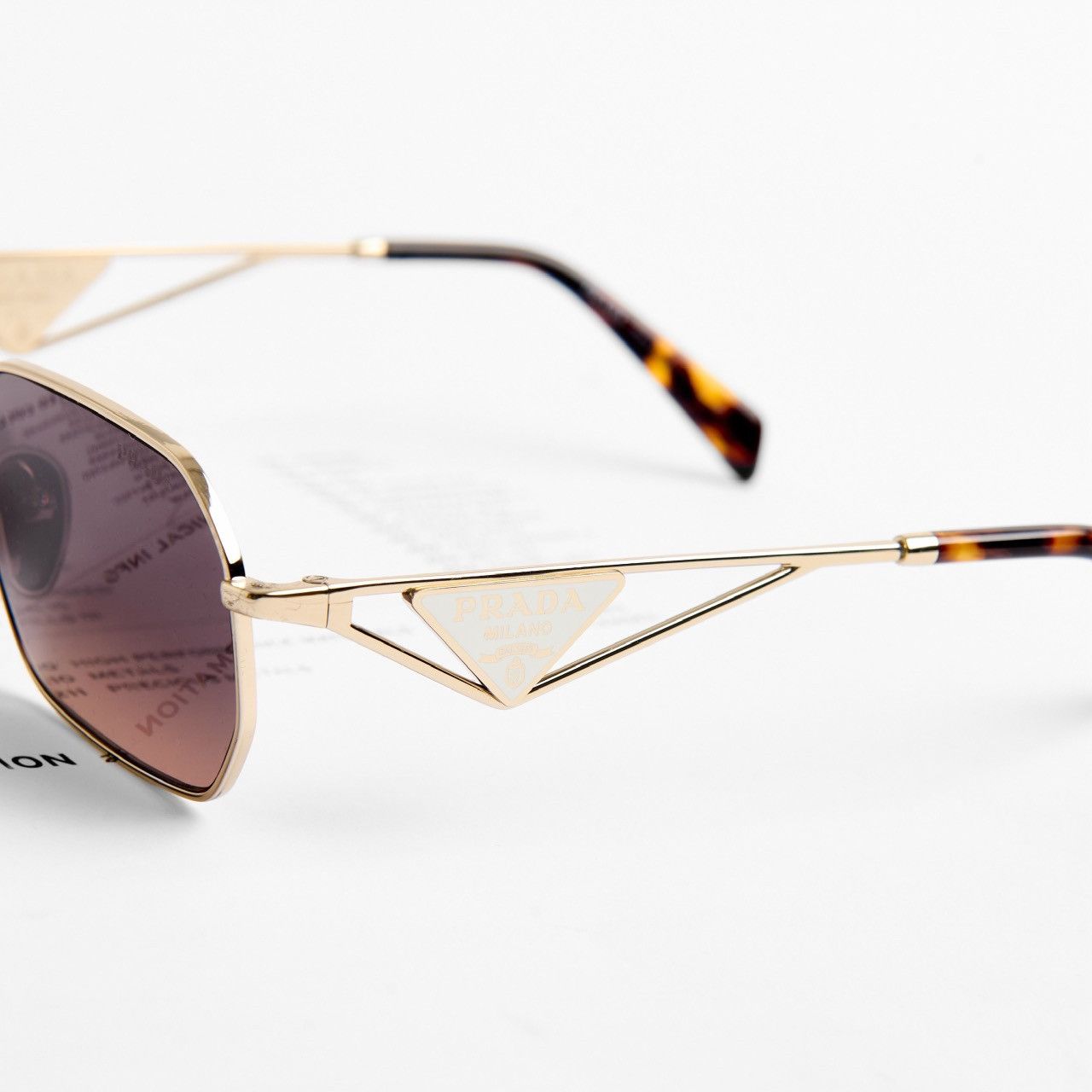Prada PRADA 0PR A51S ZVN50C SUNGLASSES Size ONE SIZE - 3 Thumbnail