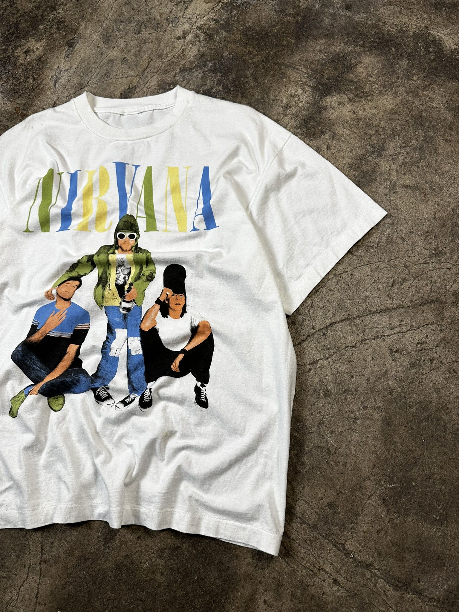 Band Tees 90s Vintage Nirvana Rock Grunge Band T-shirt Size US XL / EU 56 / 4 - 5 Thumbnail