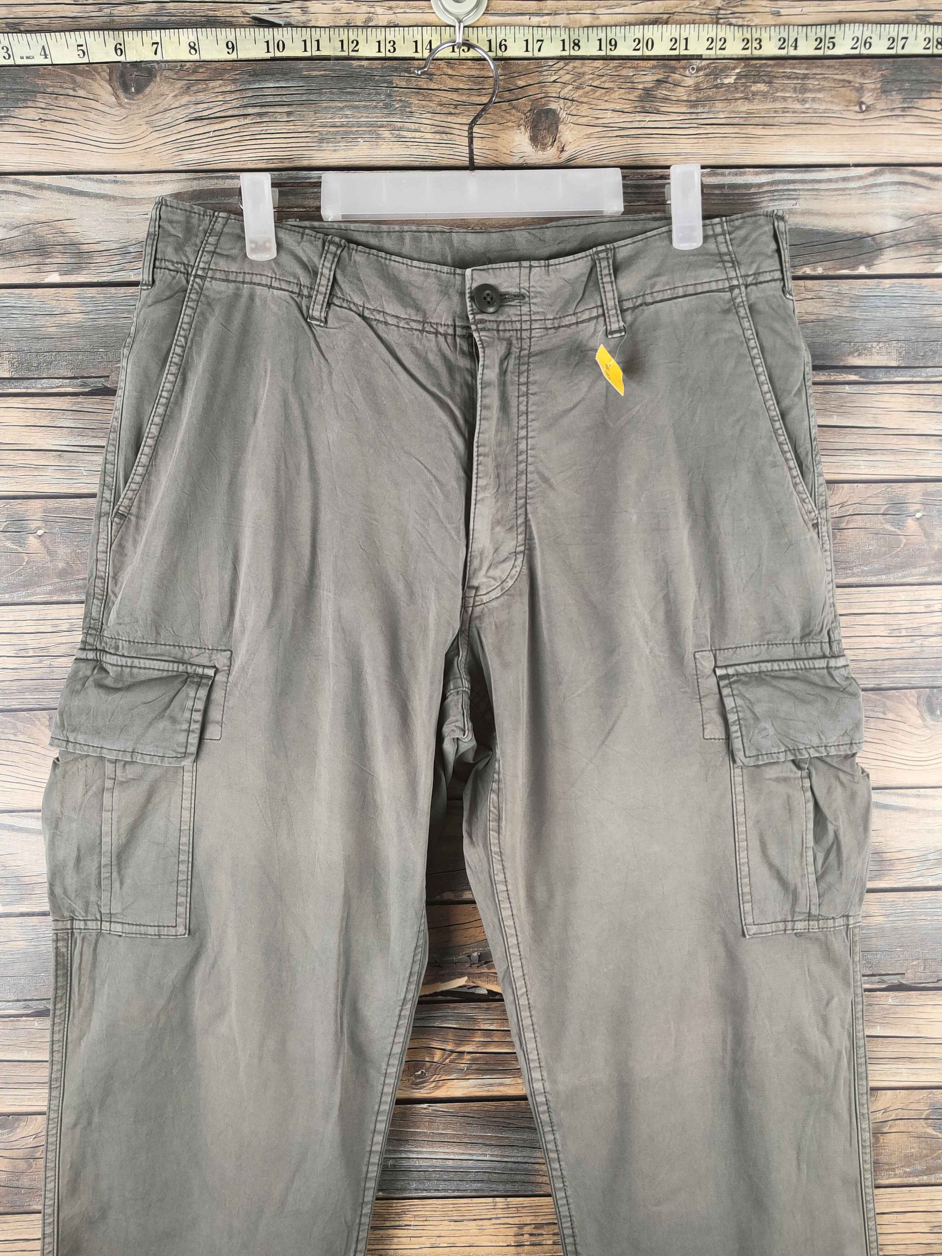 Japanese Brand DL Uniqlo Army Green Multipocket Cargo Pants #46-867 Size US 33 - 2 Thumbnail