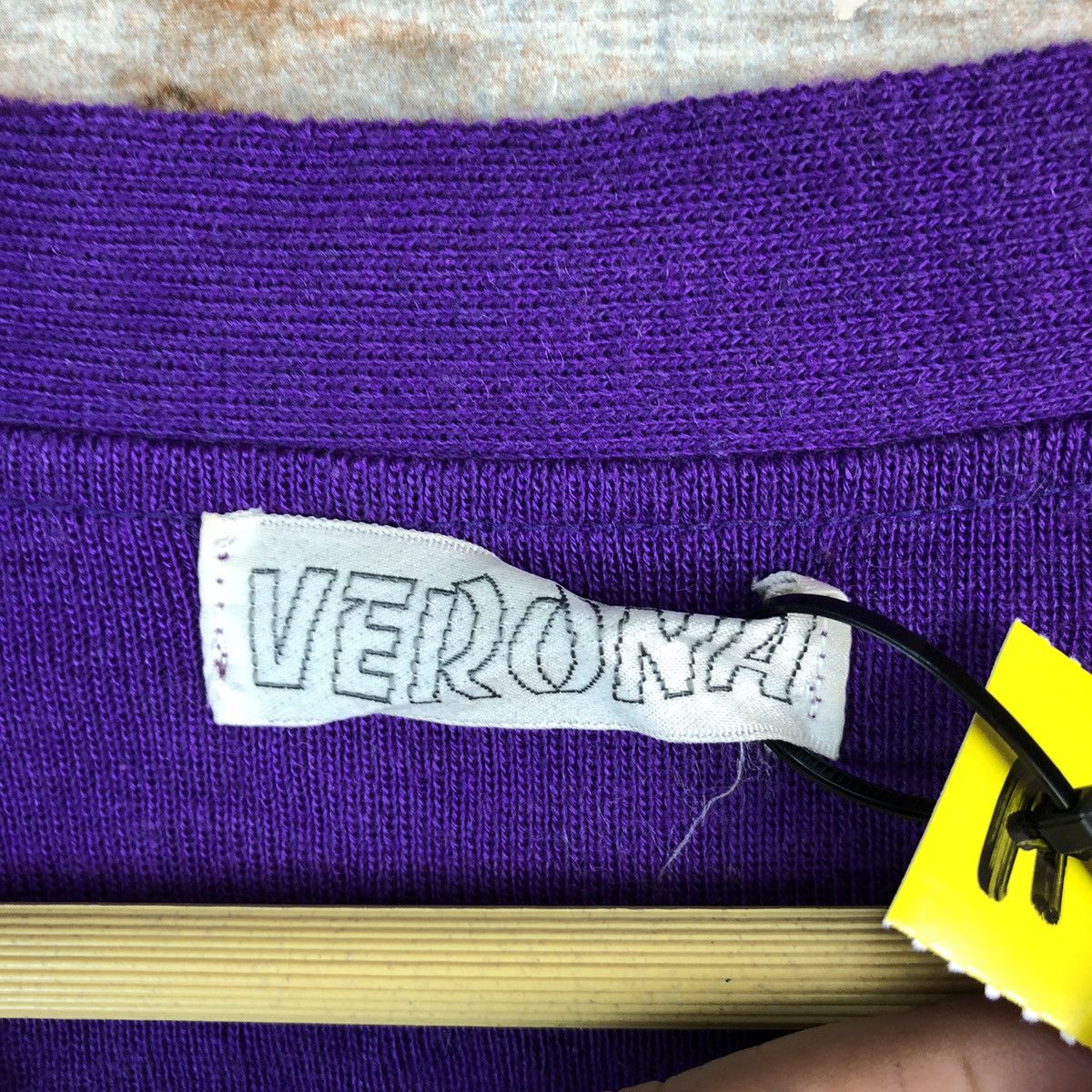 Vintage Verona vintage Japan Purple Cardigan Knitwear #A2336 Size M / US 6-8 / IT 42-44 - 9 Thumbnail