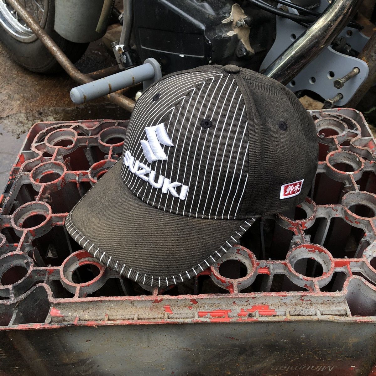 Japanese Brand 🔥HOTS🔥 Vintage Suzuki Racing Collection Sunfaded Hat Size ONE SIZE - 4 Thumbnail