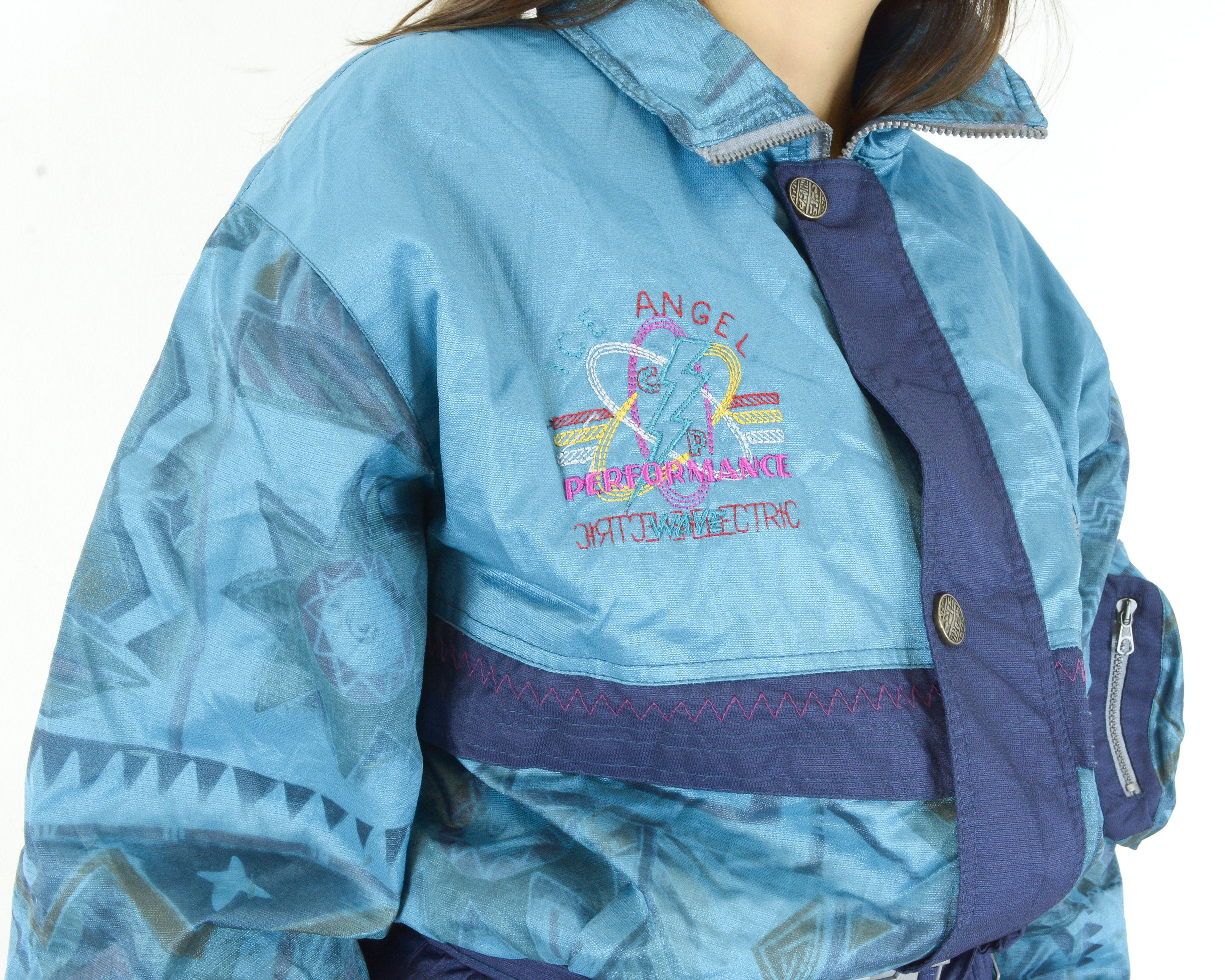 Vintage Save The Planet Ski Suit Women M Jumpsuit Overalls Coveralls Size 32" / US 10 / IT 46 - 5 Thumbnail