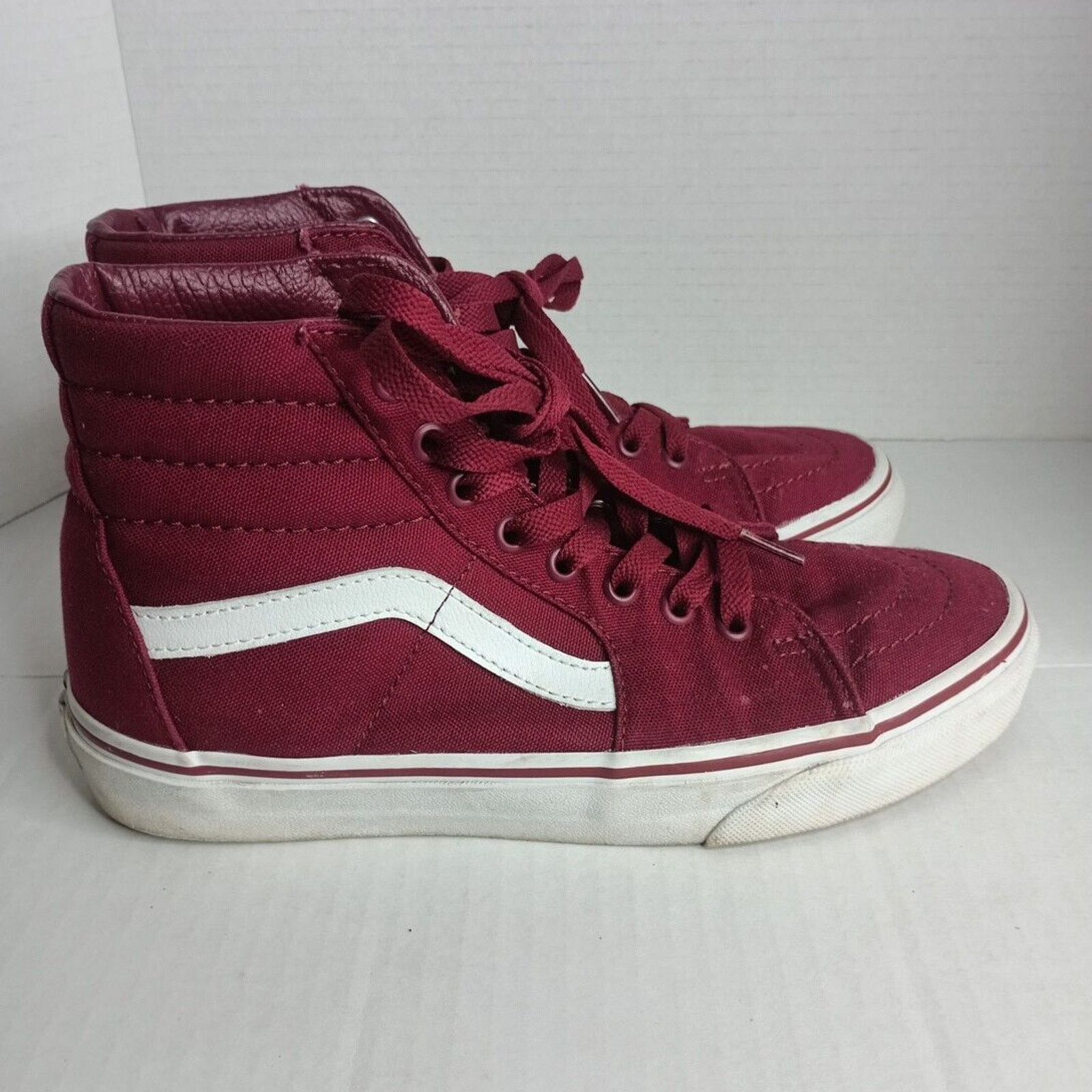 Vans Vans Maroon High Top Shoes Men’s Size 7 Women’s 8.5 Size US 7 / EU 40 - 3 Thumbnail