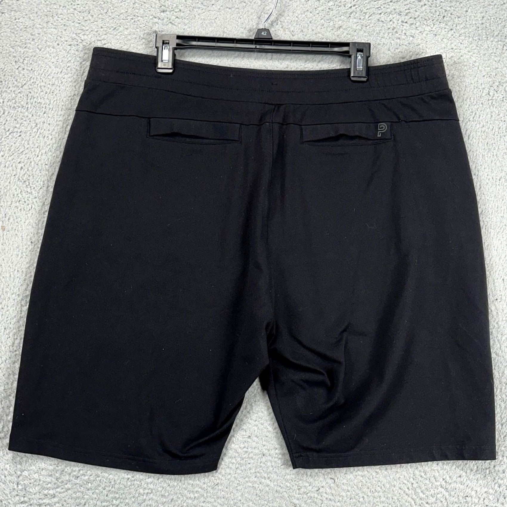 Vintage Public Rec Athletic Shorts Men 42R Black Nylon Blend Performance Stretch Pull On Size US 42 / EU 58 - 2 Thumbnail