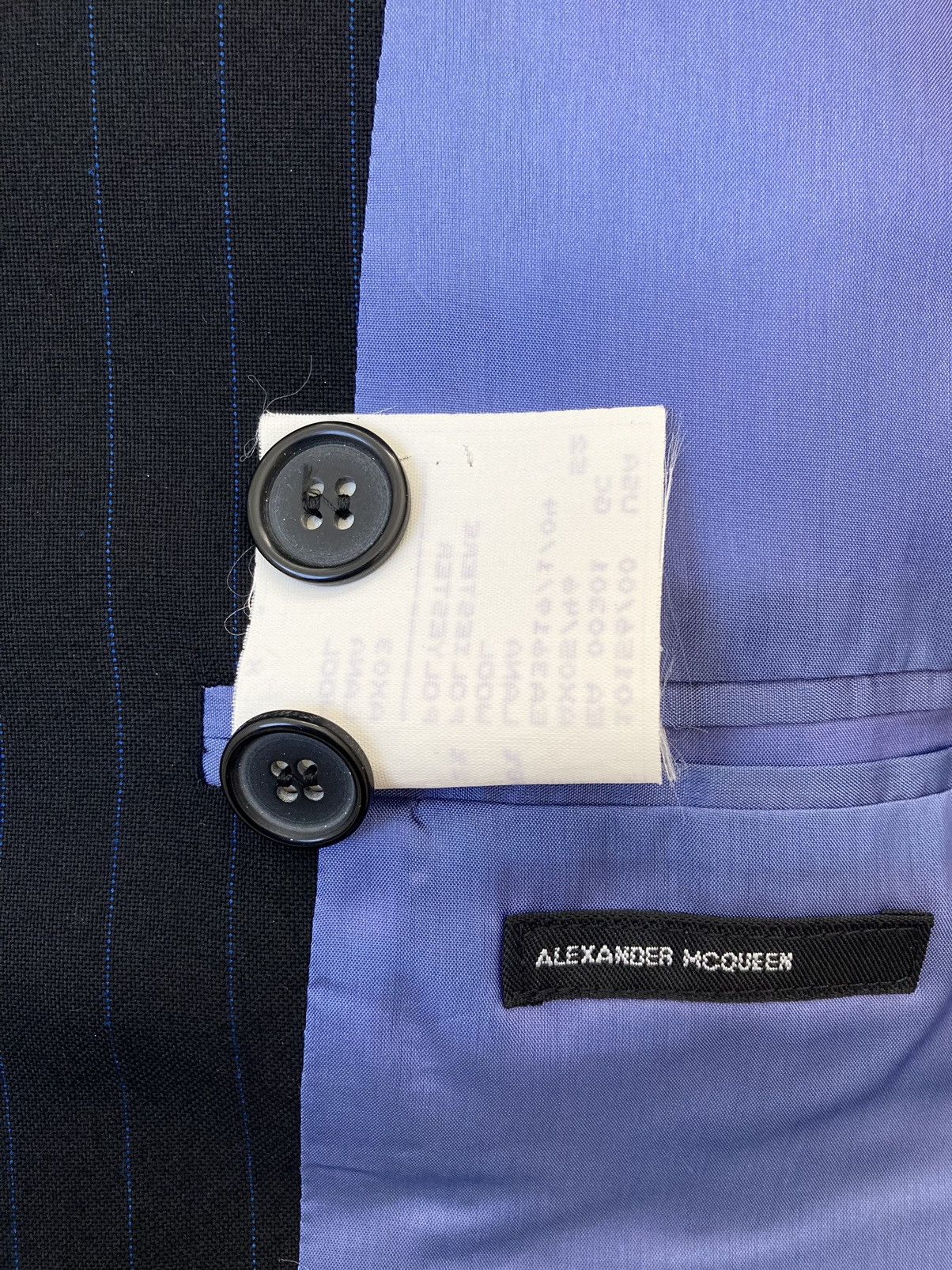 Alexander McQueen S/S 1998 “Golden Shower” Vertical Stripe Suit Size 52R - 10 Thumbnail