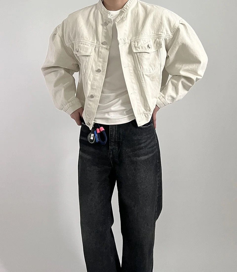 Japanese Brand × Vintage Denim Casual with Pockets hip-hop bomber jacket y2k 90’s Size US L / EU 52-54 / 3 - 3 Thumbnail