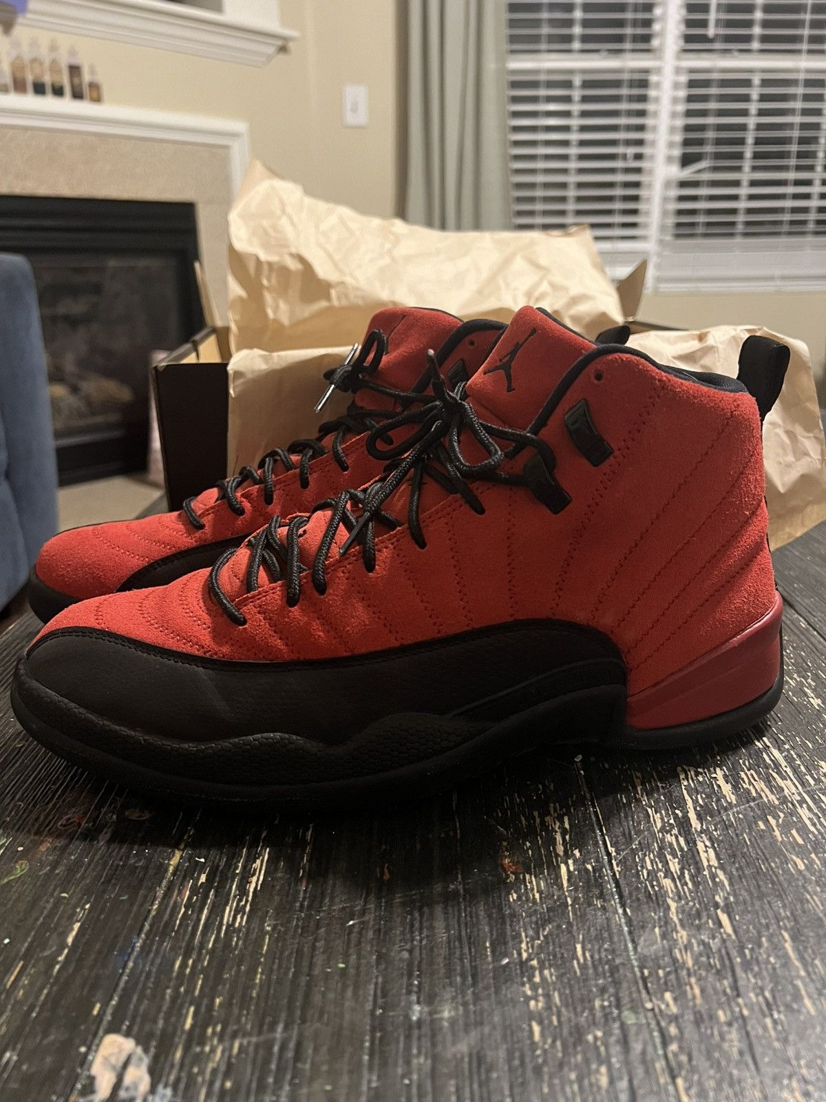 Jordan Brand Air Jordan 12 Retro Reverse Flu Game Size US 11.5 / EU 44-45 - 1 Thumbnail