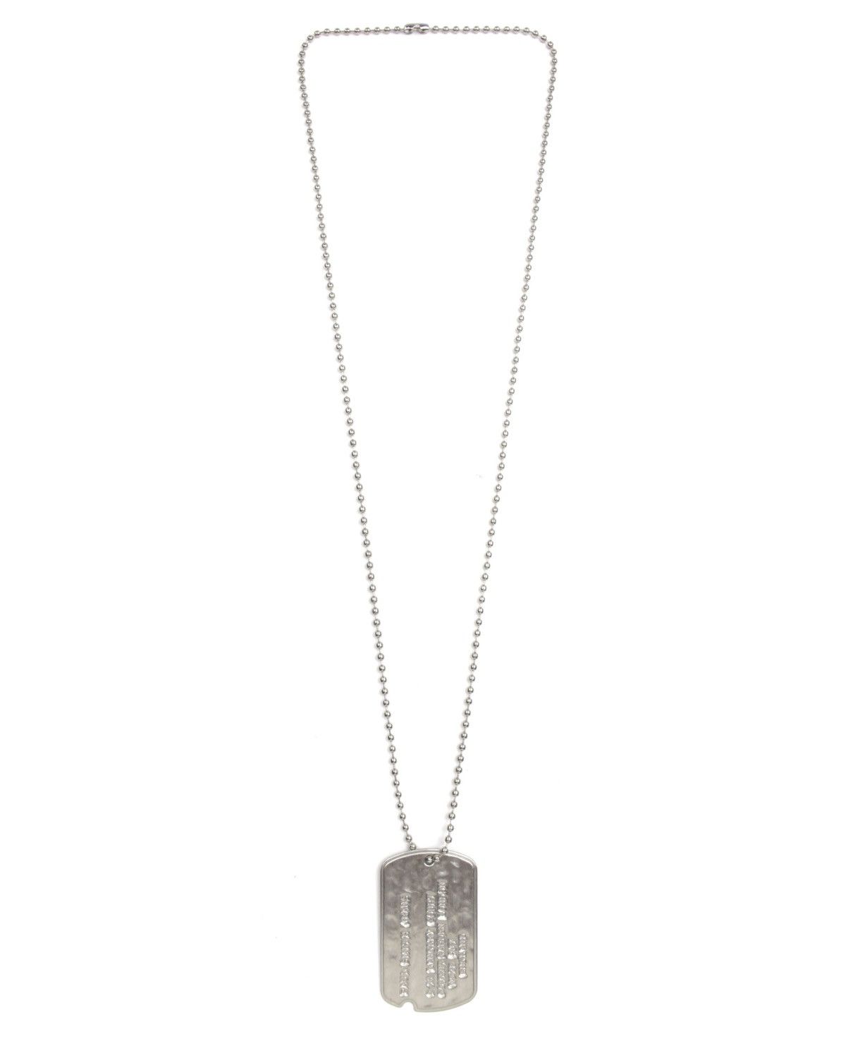 Paul Smith PAUL SMITH JEANS LONDON ADDRESS DOG TAG PENDANT NECKLACE Size ONE SIZE - 2 Thumbnail