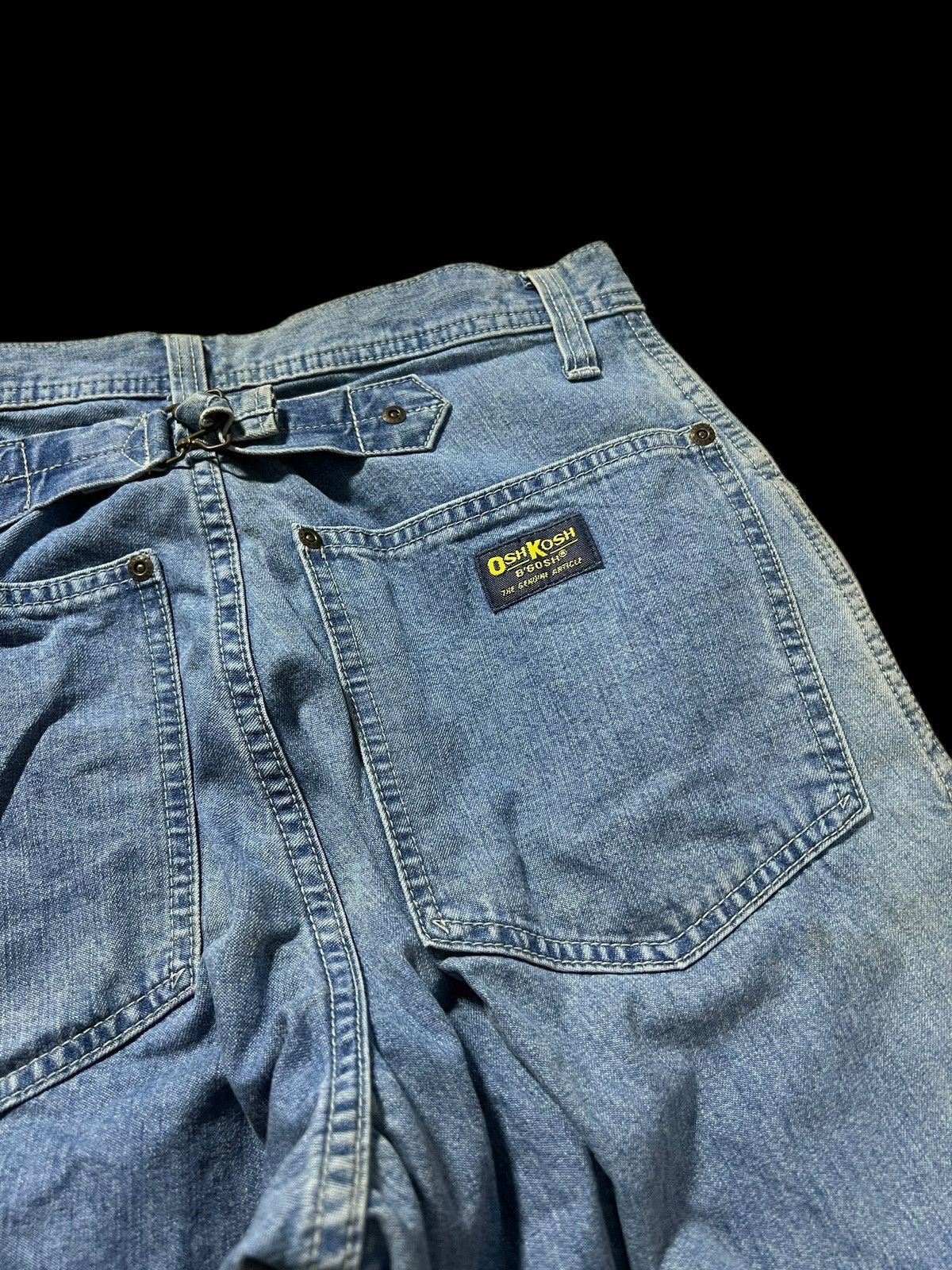 If Six Was Nine × Oshkosh 💥Baggy💥Vintage 90’s Oshkosh Mud Wash Backle Back Jeans Size US 28 / EU 44 - 8 Thumbnail