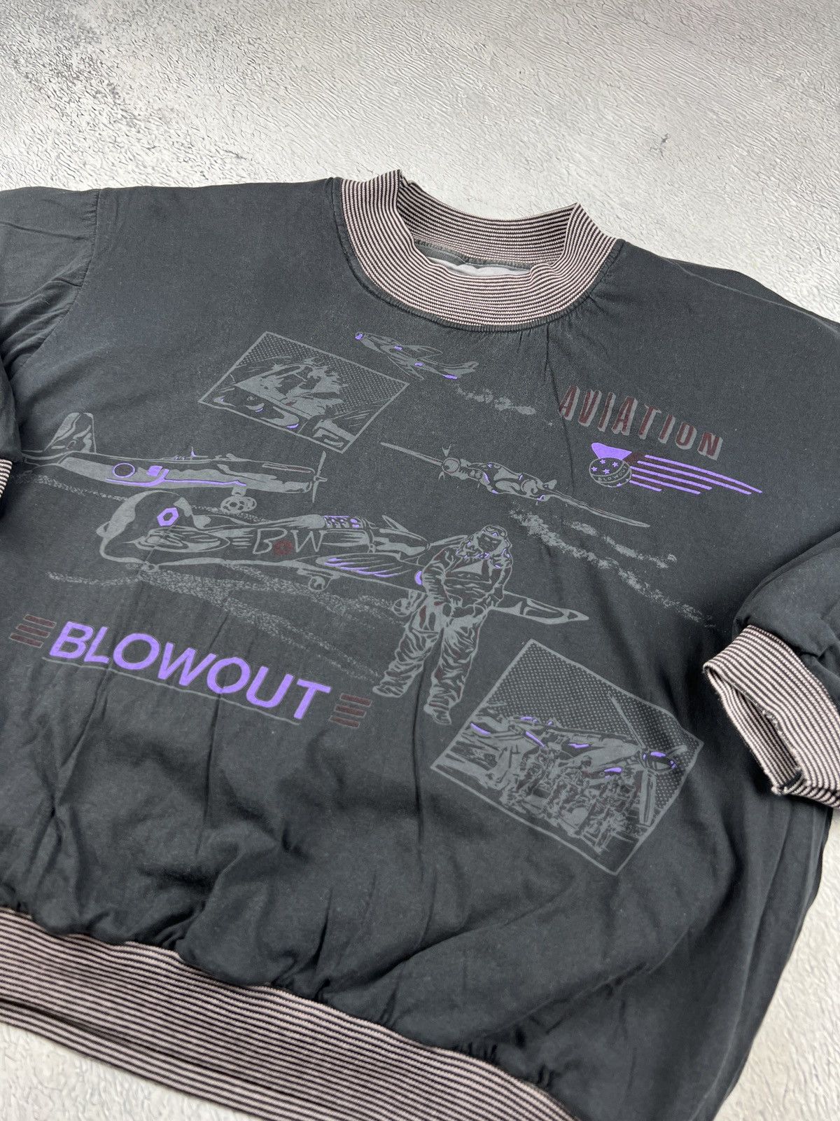 Other 💥RARE 80s Vintage Distressed Reversible Blowout Aviation USA Size US M / EU 48-50 / 2 - 3 Thumbnail