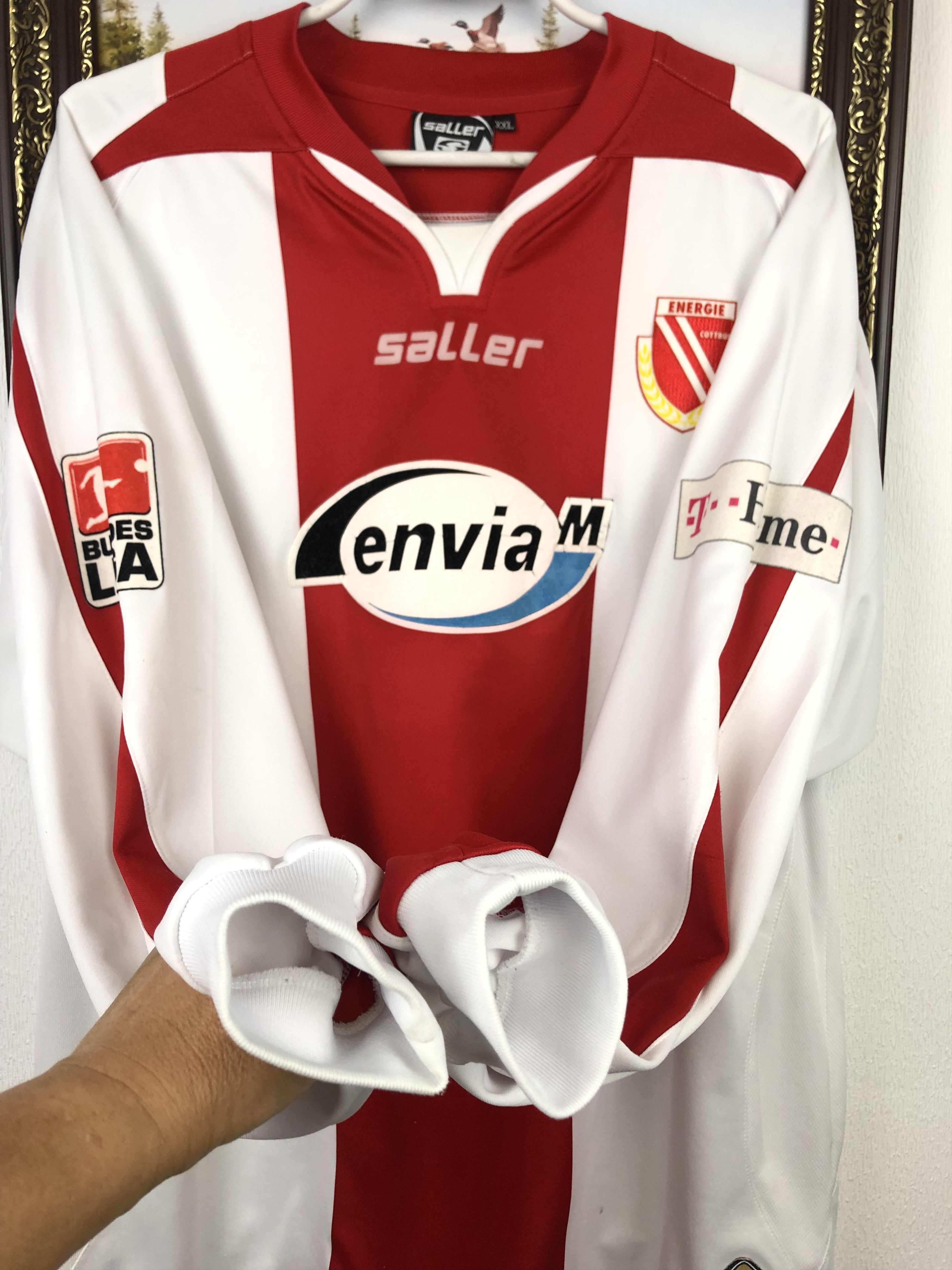 Vintage Energie Cottbus shirt 2006 Soccer Puschi Long Sleeve Jersey Size US XXL / EU 58 / 5 - 5 Thumbnail
