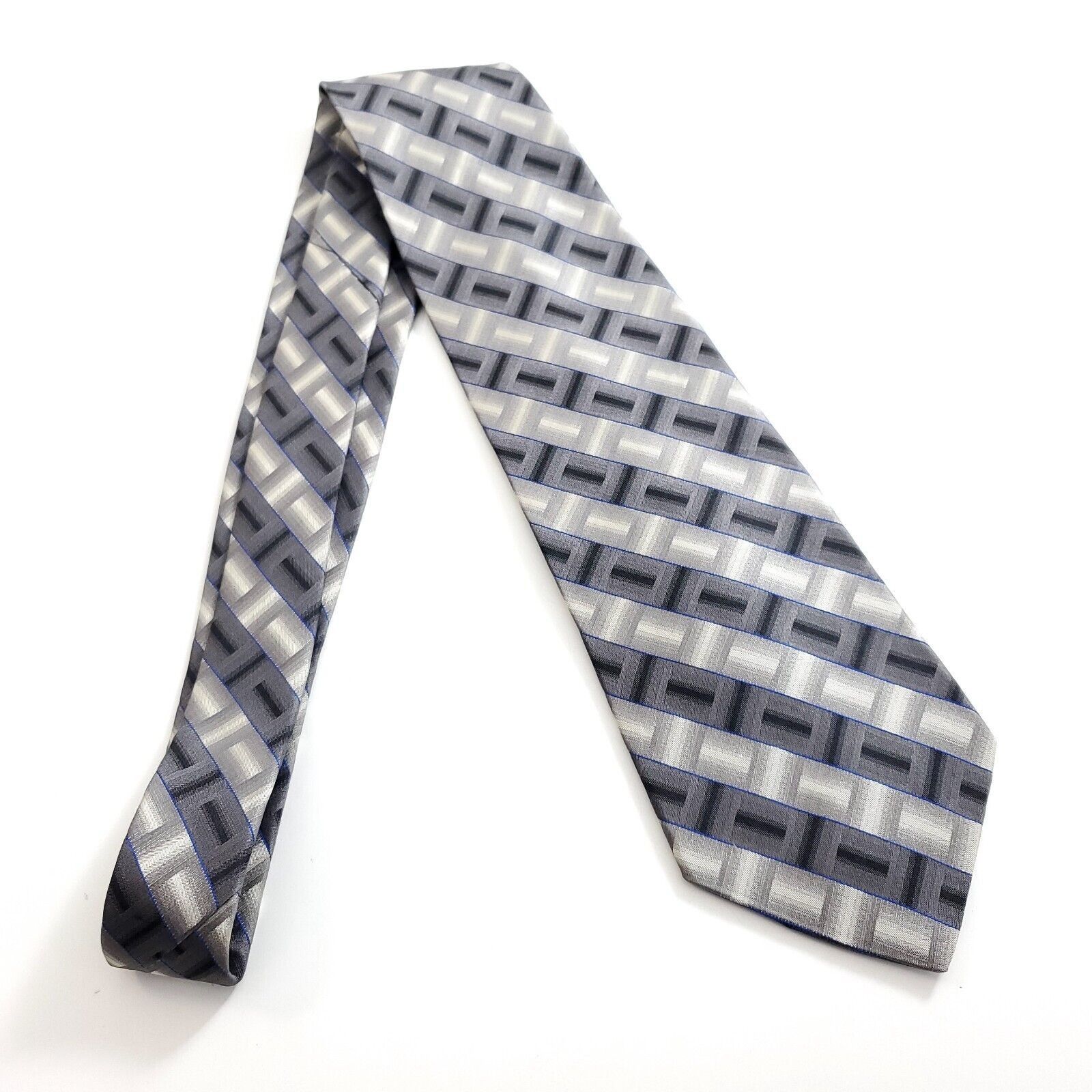 Joseph & Feiss Joseph & Feiss International Gray Beige Blue Abstract Wide S Size ONE SIZE - 6 Thumbnail