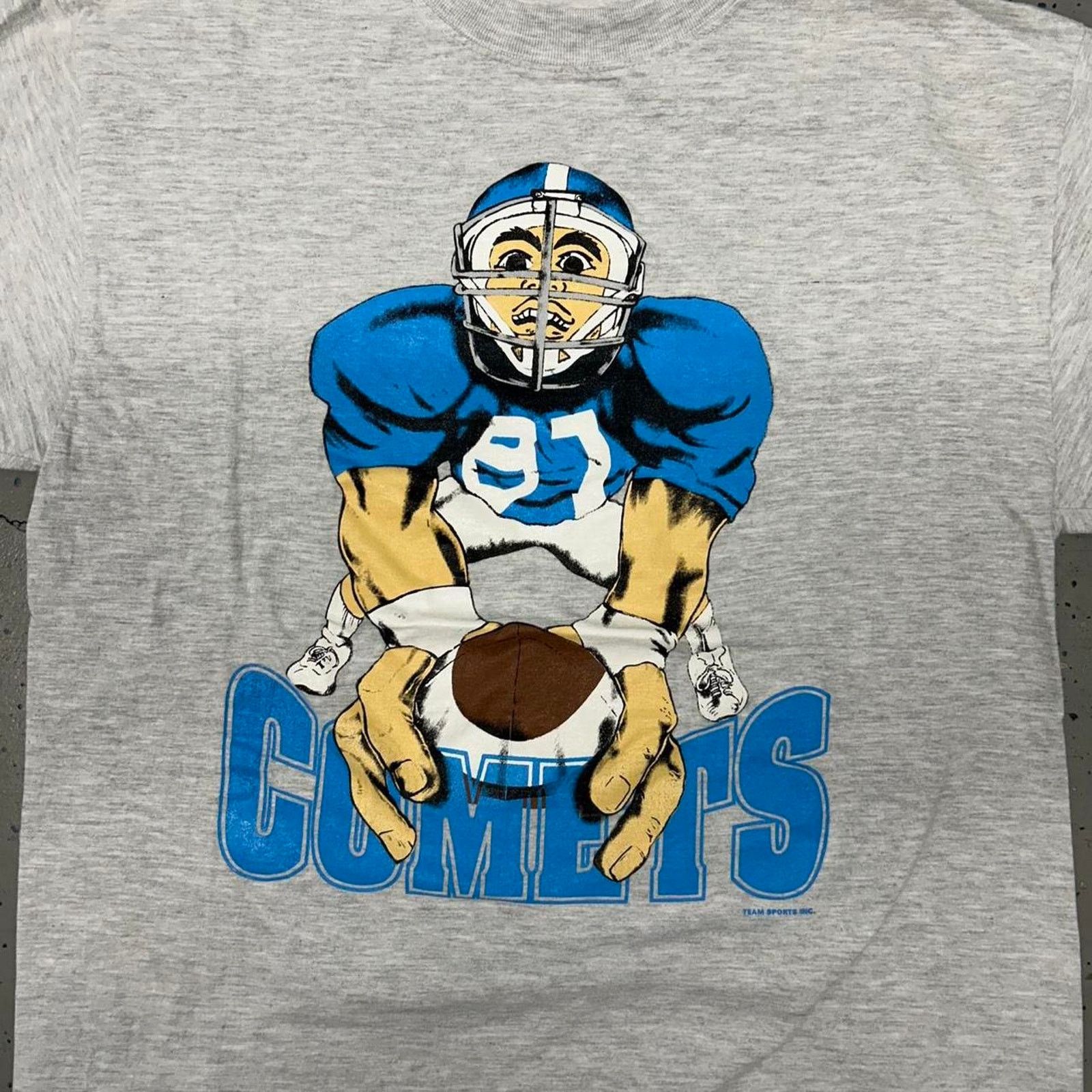 Other Grey and blue 90s football graphic tee Size US XL / EU 56 / 4 - 2 Thumbnail