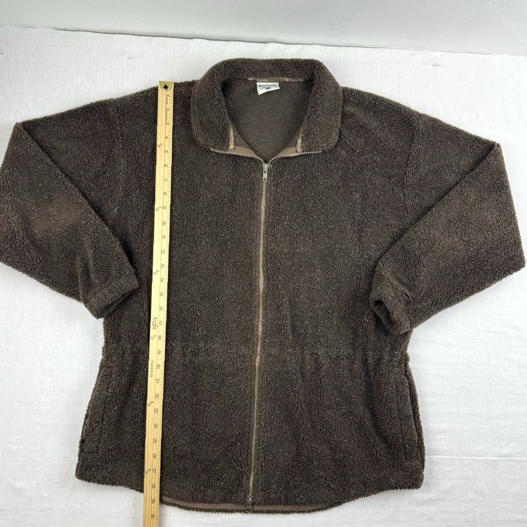 Vintage VINTAGE Columbia Fleece Jacket Womens Large Brown 90s Casual Outdoor Full Zip Size L / US 10 / IT 46 - 6 Thumbnail