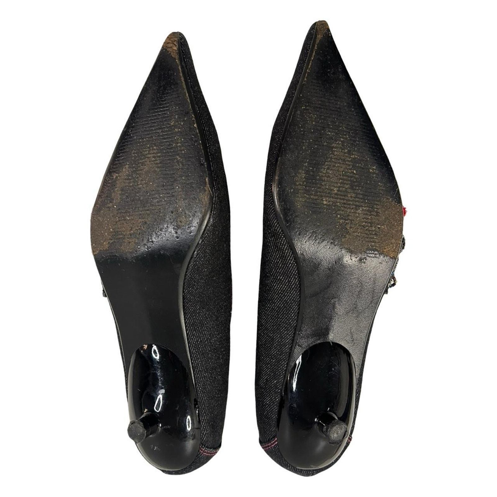 Steve Madden Y2k kitten heels Steve Madden point toe beaded sz 6 Size US 6 / IT 36 - 7 Thumbnail