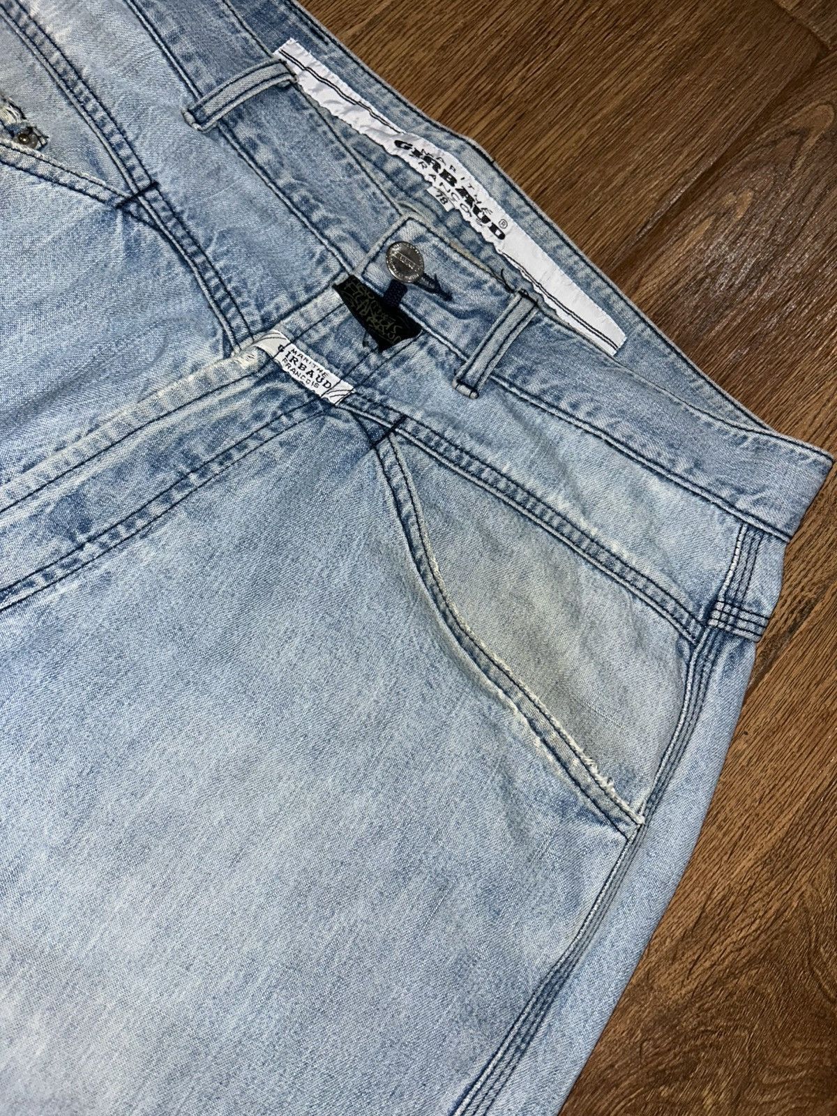Marithe + Francois Girbaud Marithe Francois Girbaud Stone Washed Baggy Faded Blue Jeans Size 30" / US 8 / IT 44 - 7 Thumbnail
