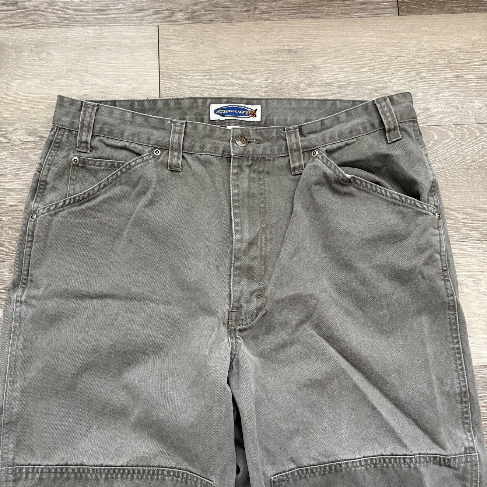 Sideout Vintage Y2K Sideout Double Knee Wide Leg Pants 36x29 Skate Size US 36 / EU 52 - 2 Thumbnail