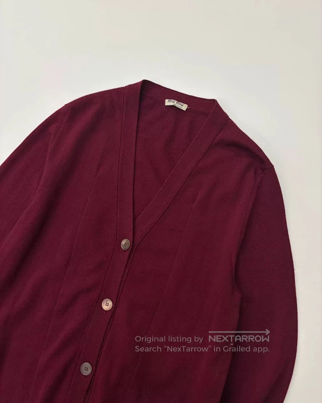 Miu Miu Miu Miu Vintage Bordeaux Red Knit. Size S / US 4 / IT 40 - 2 Thumbnail