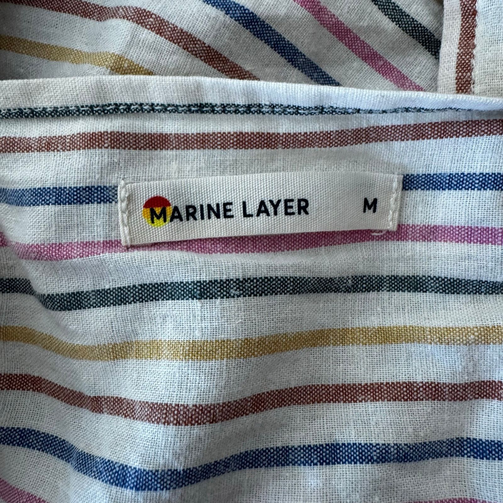 Marine Layer MARINE LAYER Striped Tank Top & Belted Pants Multicolor Med Size 28" / US 6 / IT 42 - 9 Thumbnail