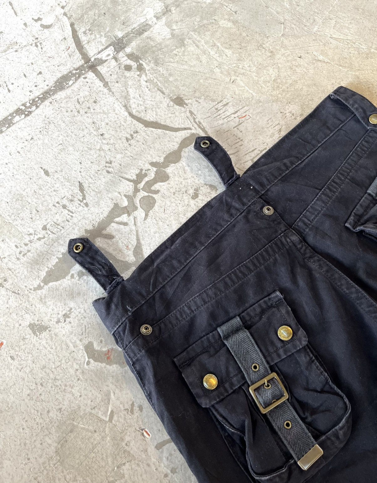 Tete Homme Tete Homme black cargo flare leg pants style LGB Size US 32 / EU 48 - 5 Thumbnail
