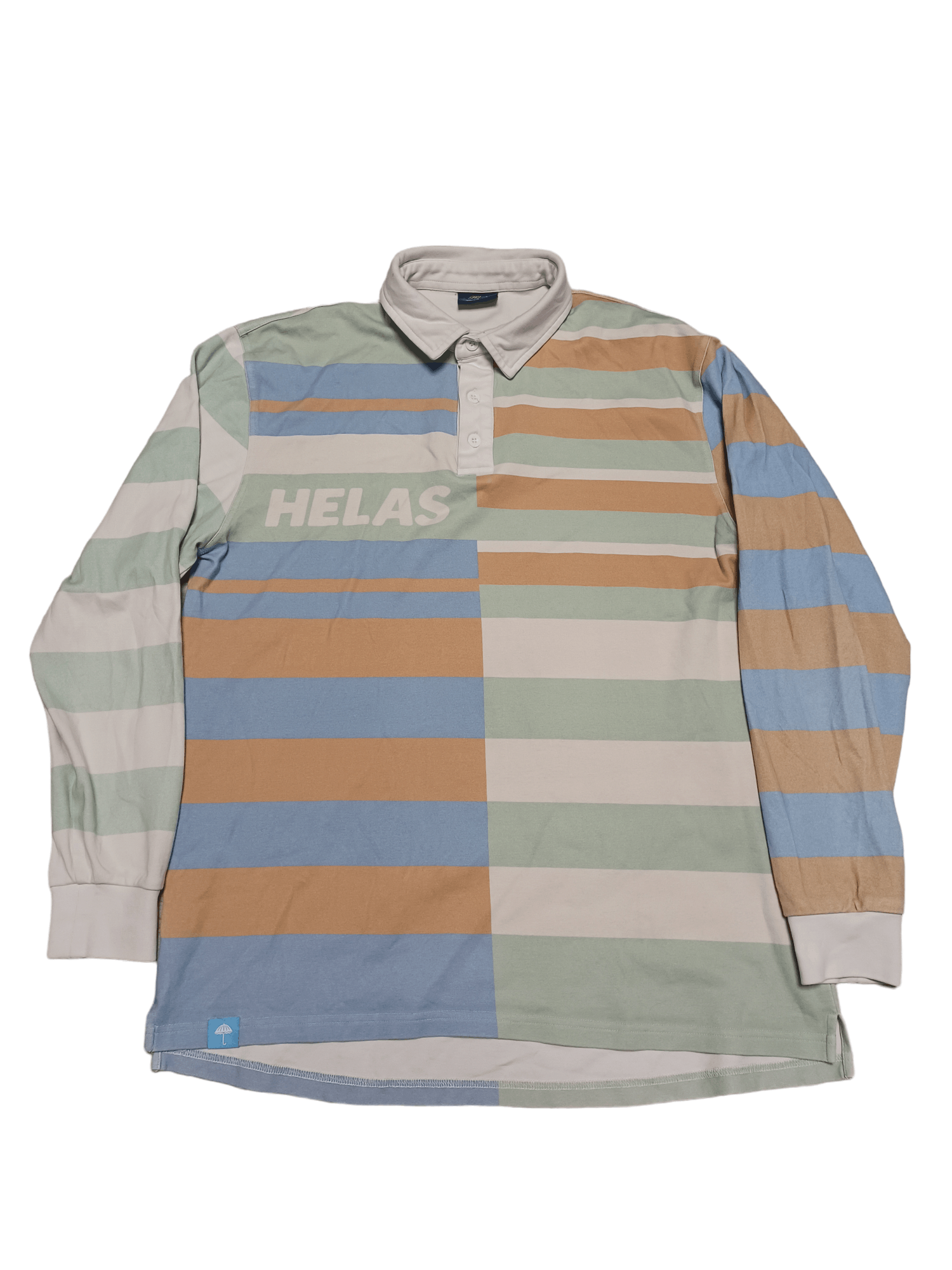 Helas HELAS BIGLOGO STRIPED FRANCE RUGBY SHIRT OLDMONEY Size US M / EU 48-50 / 2 - 1 Thumbnail