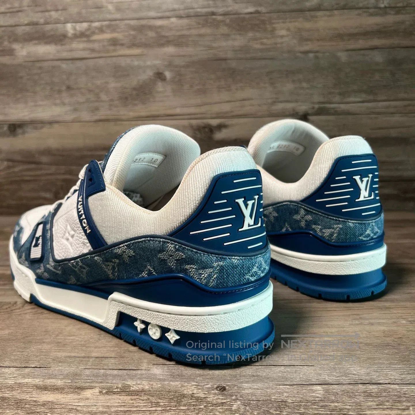 Louis Vuitton Louis Vuitton LV Trainer Denim. Size US 10 / EU 43 - 3 Thumbnail