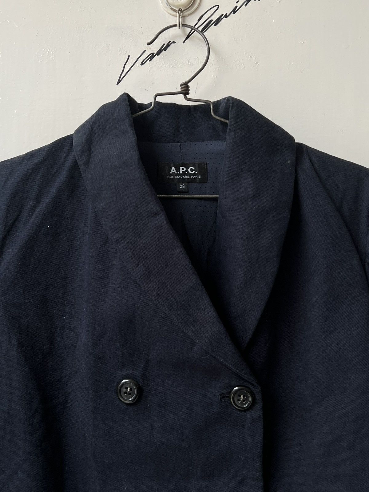 A.P.C. A.P.C Double-breasted Navy Suit Blazers Size US S / EU 44-46 / 1 - 13 Thumbnail