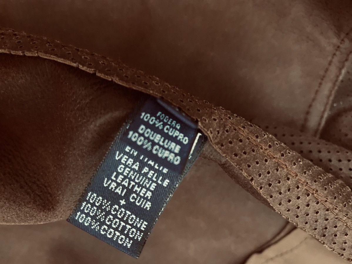 Malo Malo 🇮🇹 Mocha French Calfskin Pinhole Front Bomber 48 NWT Size US M / EU 48-50 / 2 - 13 Thumbnail