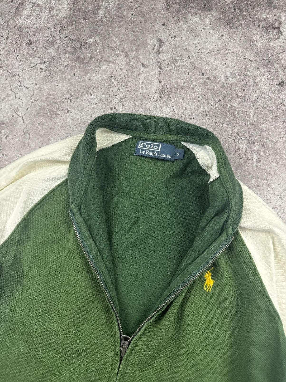 Polo Ralph Lauren Vintage Polo Ralph Lauren knitted bomber Y2K jacket faded Size US S / EU 44-46 / 1 - 4 Thumbnail