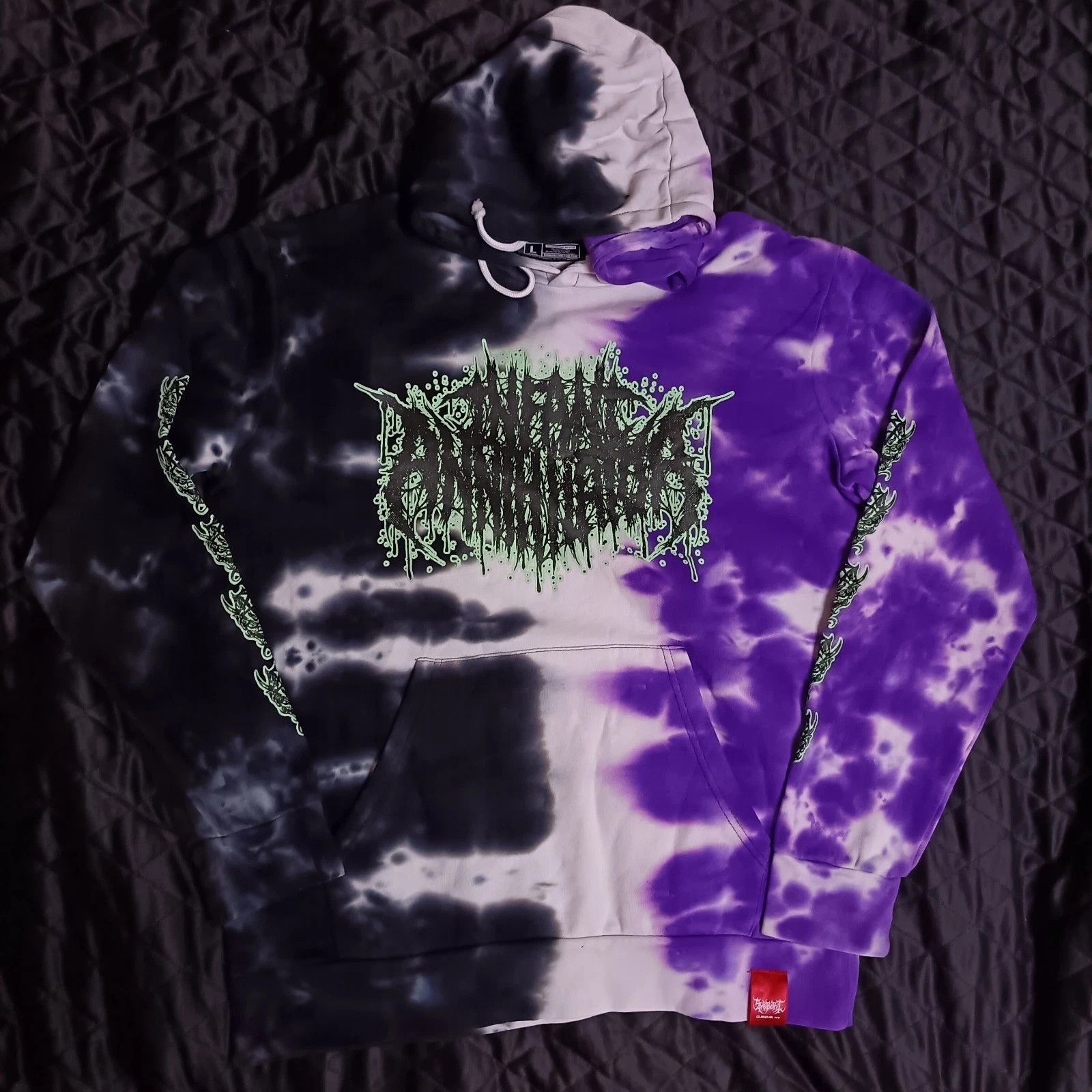 Other Shibori Threads Infant Annihilator Deathcore Band Hoodie Size US L / EU 52-54 / 3 - 1 Thumbnail