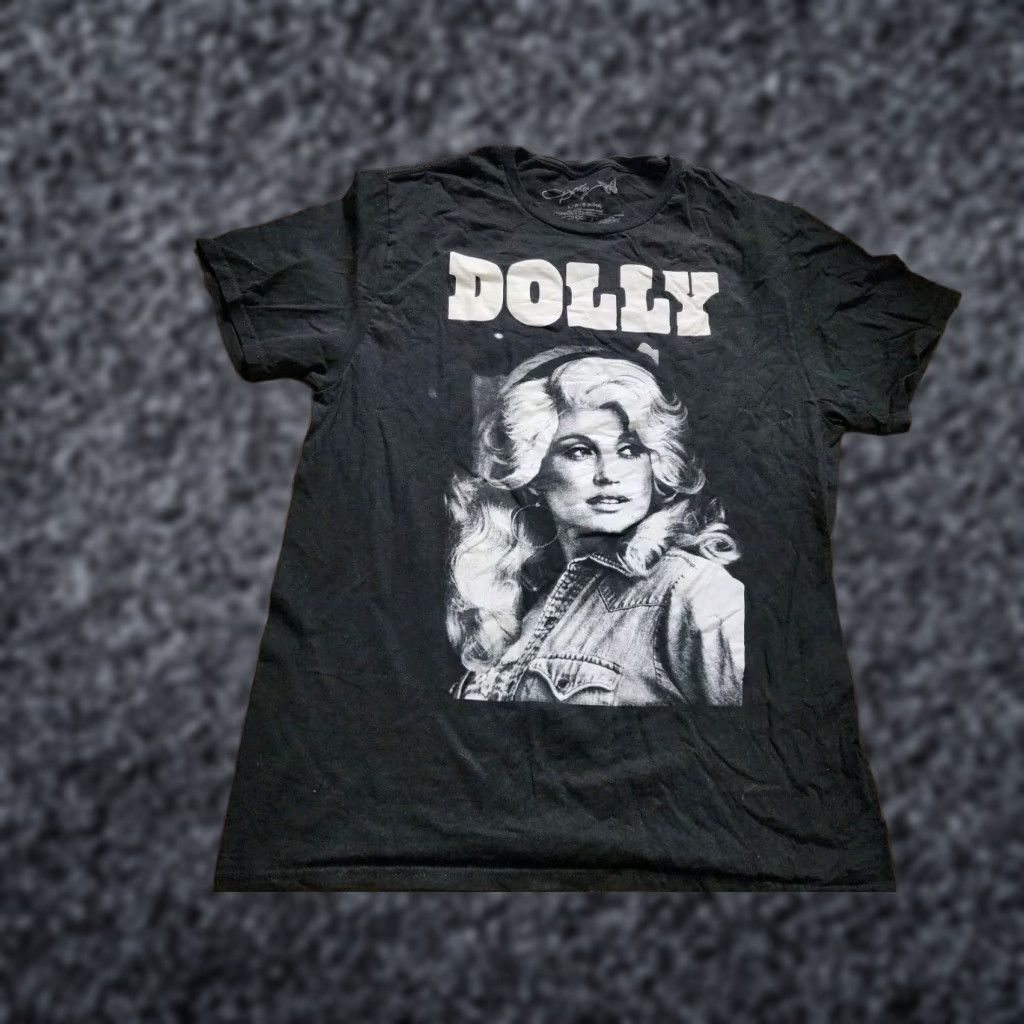 Vintage Dolly Parton Countey Music Band Tee Shirt Mens L Size US L / EU 52-54 / 3 - 1 Thumbnail
