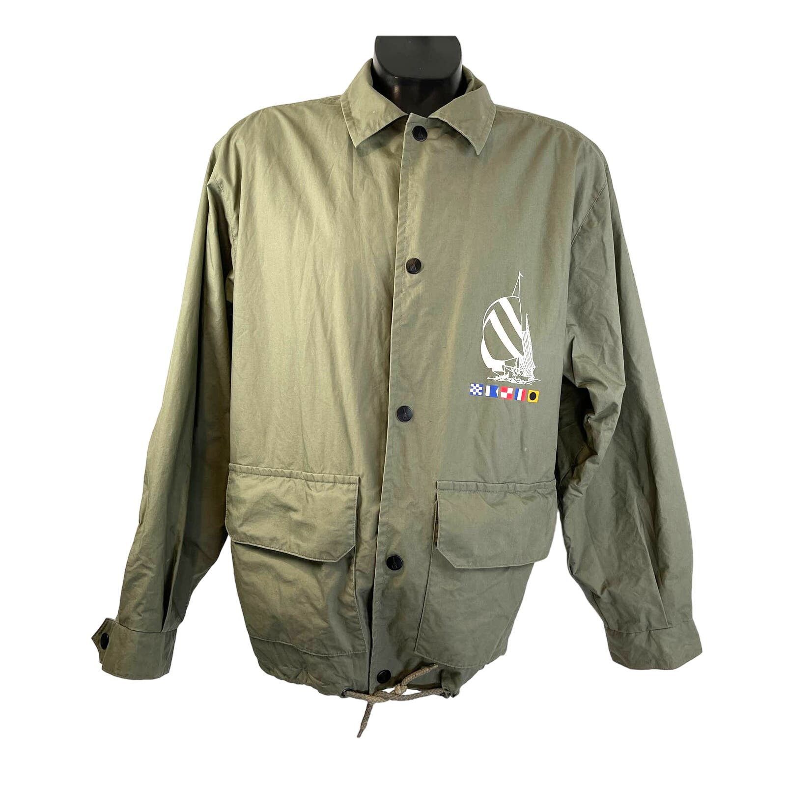 image of 80's Nautica Men's Spinnaker Jacket Medium Green