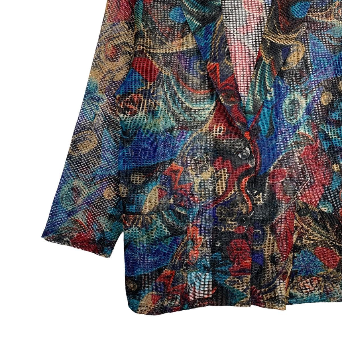 Japanese Brand Vintage 90’s SAGES Fullprint Casual Jacket Blazer #2620-C118 Size US M / EU 48-50 / 2 - 3 Thumbnail