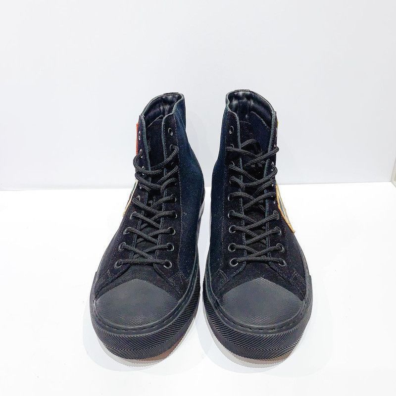Louis Vuitton Louis Vuitton Black Patch Canvas Sneakers -2505 Size US 8 / IT 38 - 2 Thumbnail