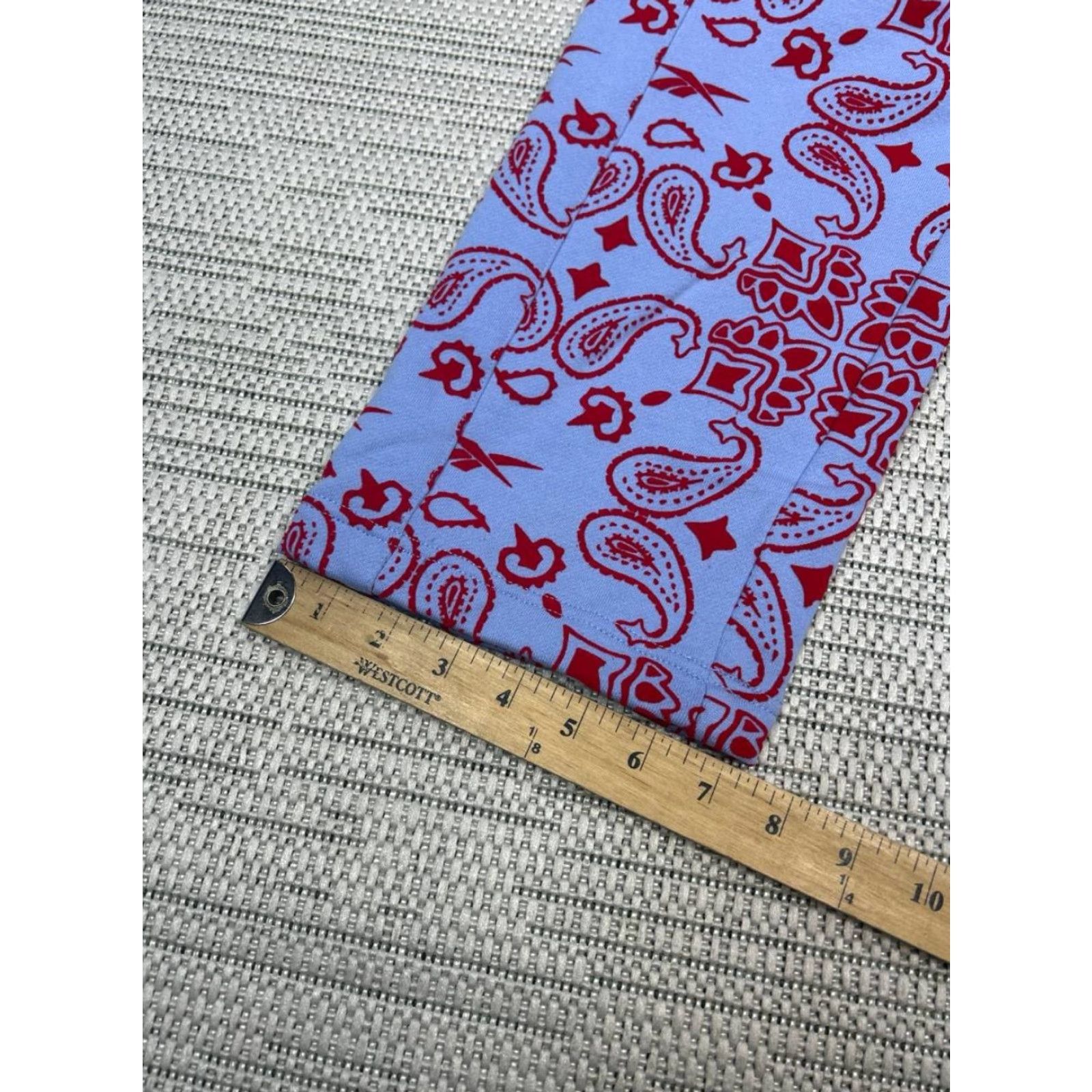Reebok Reebok RCPM Sweatpants Men Small Blue Paisley Casual Drawstring Size US 29 - 5 Thumbnail