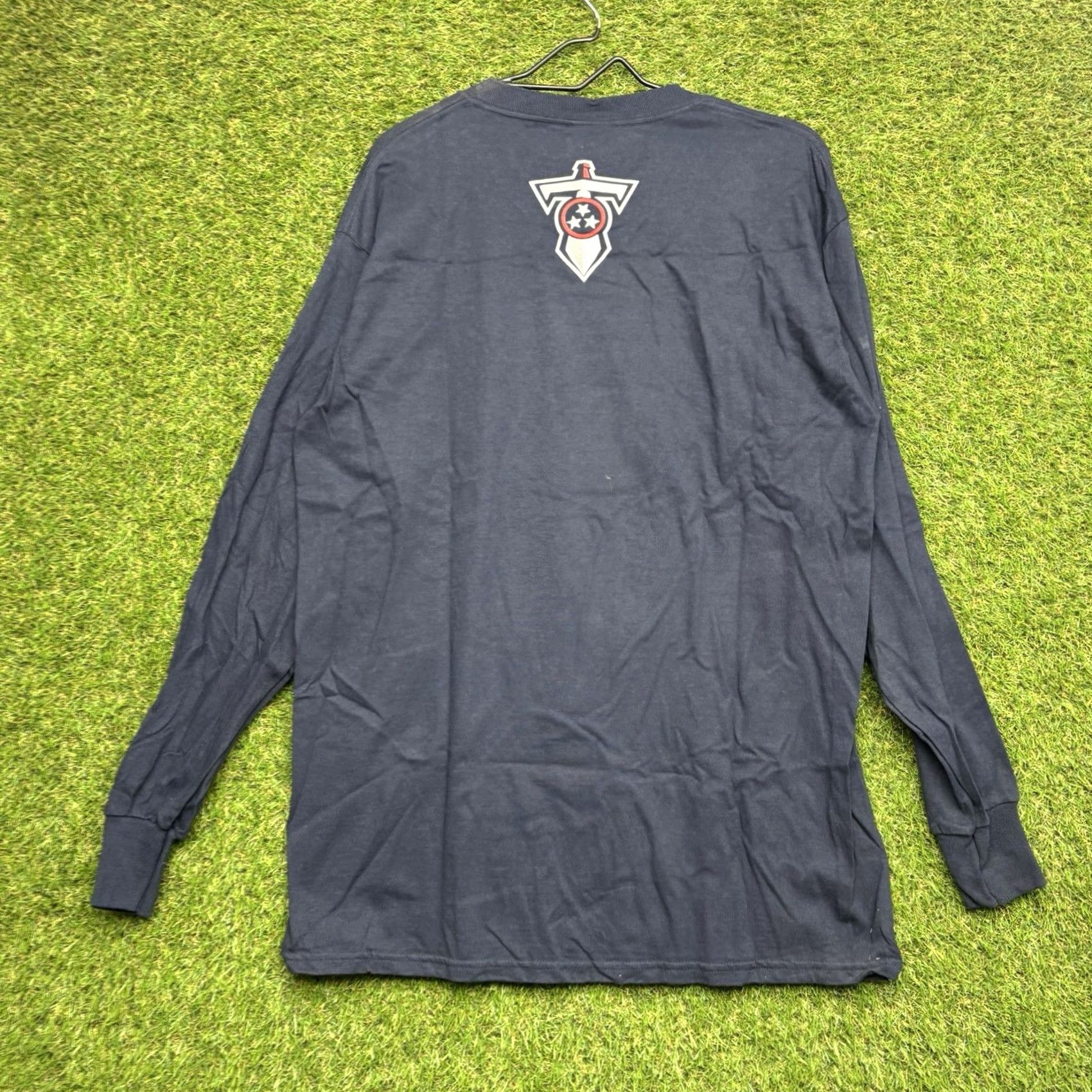 NFL VINTAGE Lee Tennessee Titans Shirt Mens L NFL Long Sleeve NWT Eddie George Blue Cotton Knit 1990s Sports Mens Size US L / EU 52-54 / 3 - 2 Thumbnail