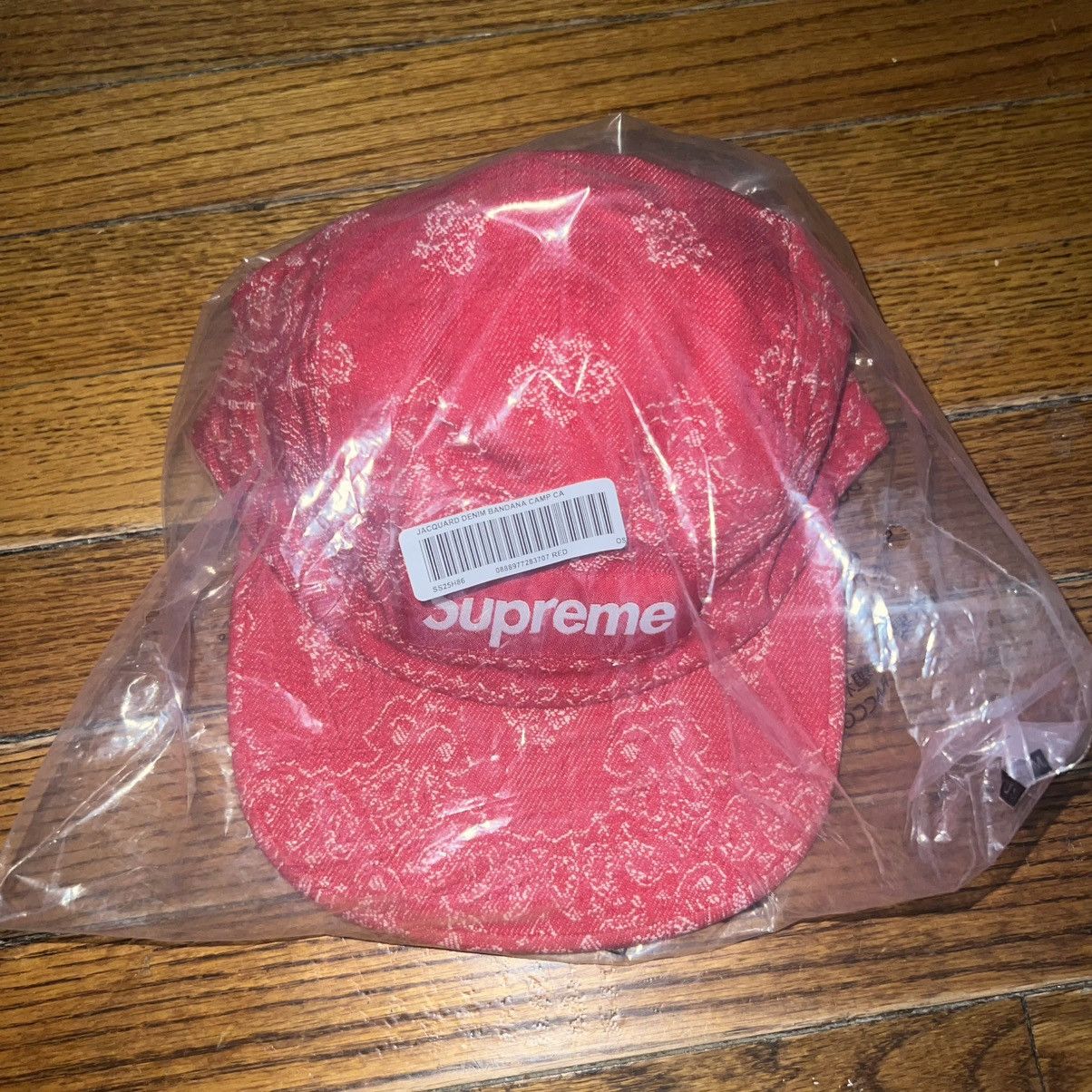 Supreme Supreme Bandana Jacquard Denim Camp Cap Ref Size: One Size Size ONE SIZE - 3 Thumbnail